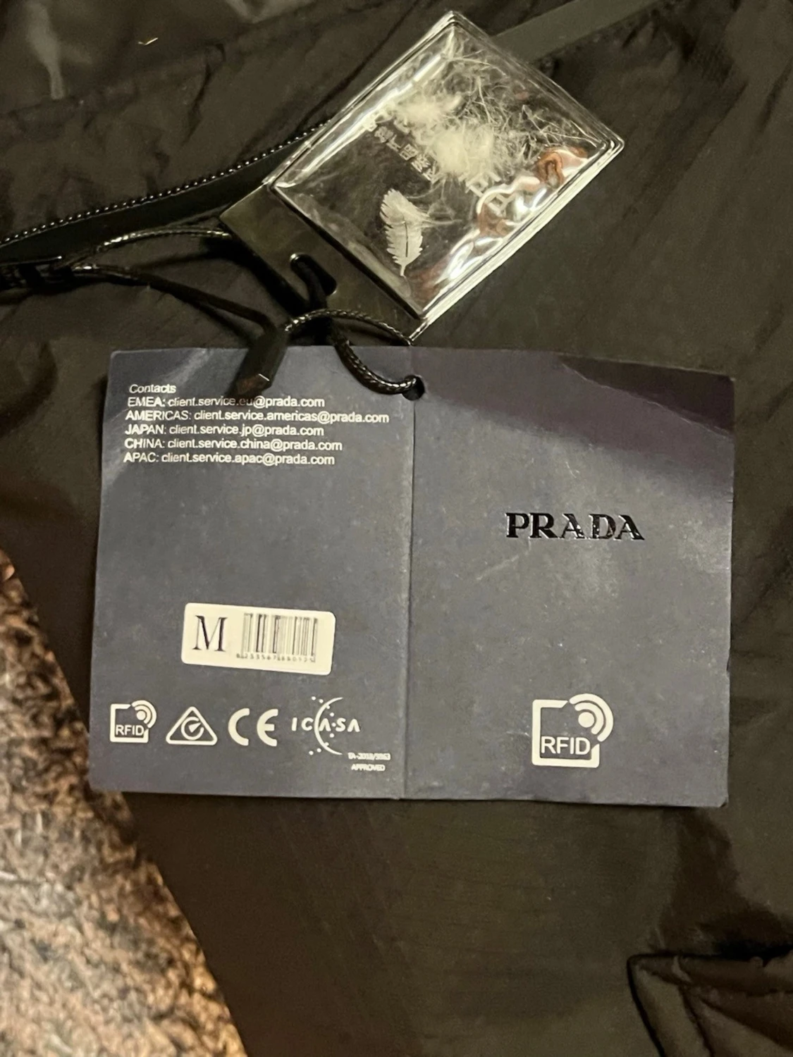 Svart pufferjacka Prada - 2