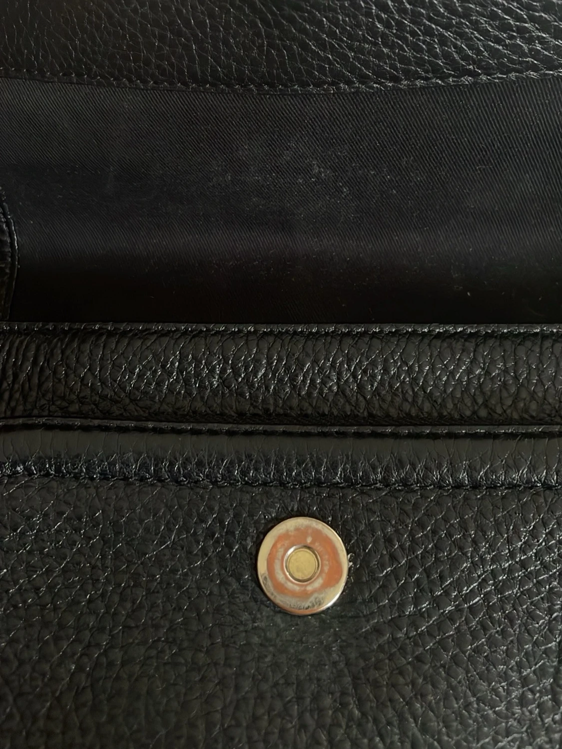 Svart axelväska från DKNY i skinn - 2