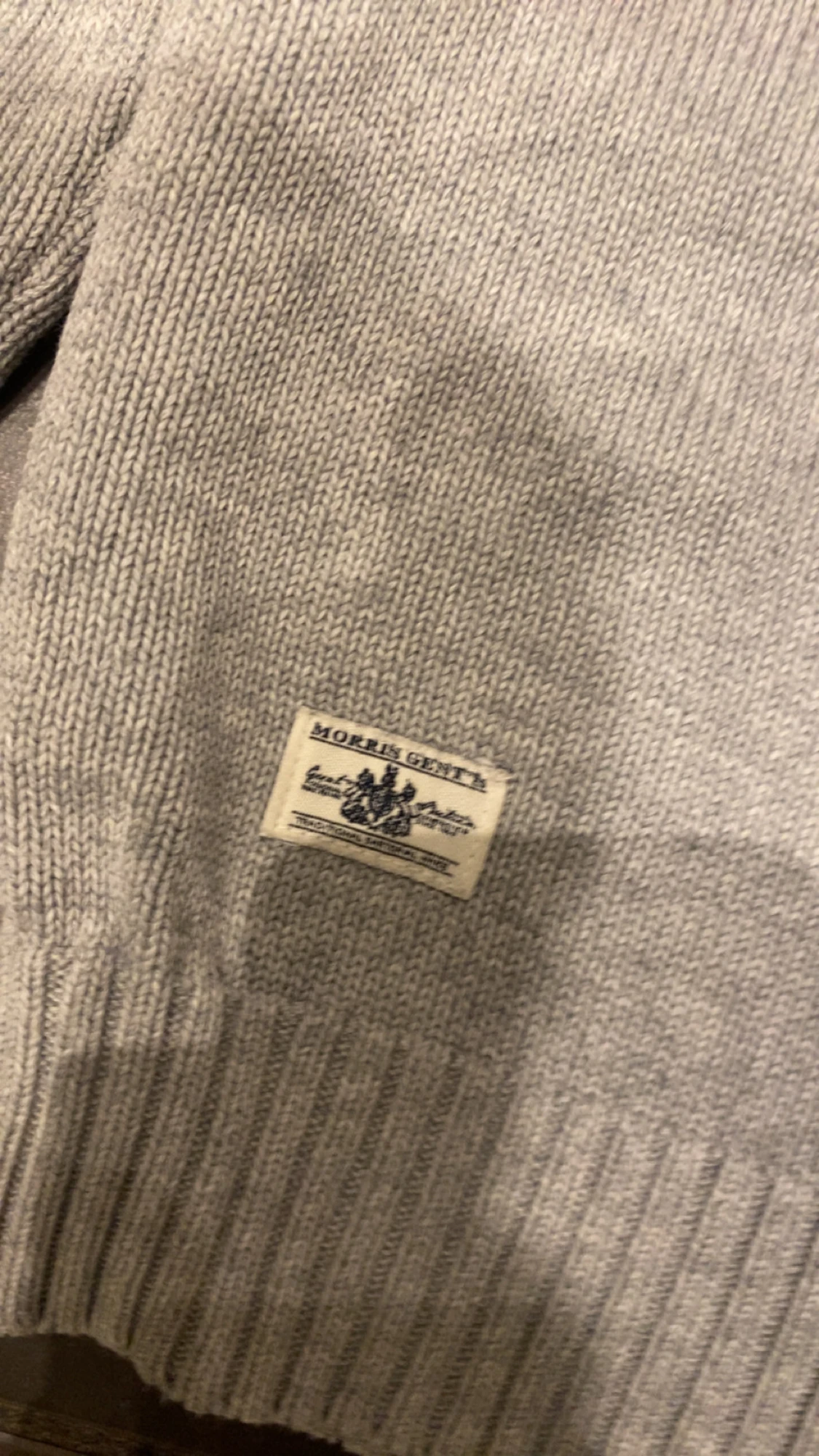 Grå stickad tröja från Morris Gents - 4