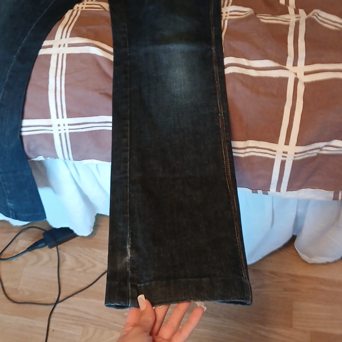 Lowaist Blå Bik Bok jeans 2000s stil - 4