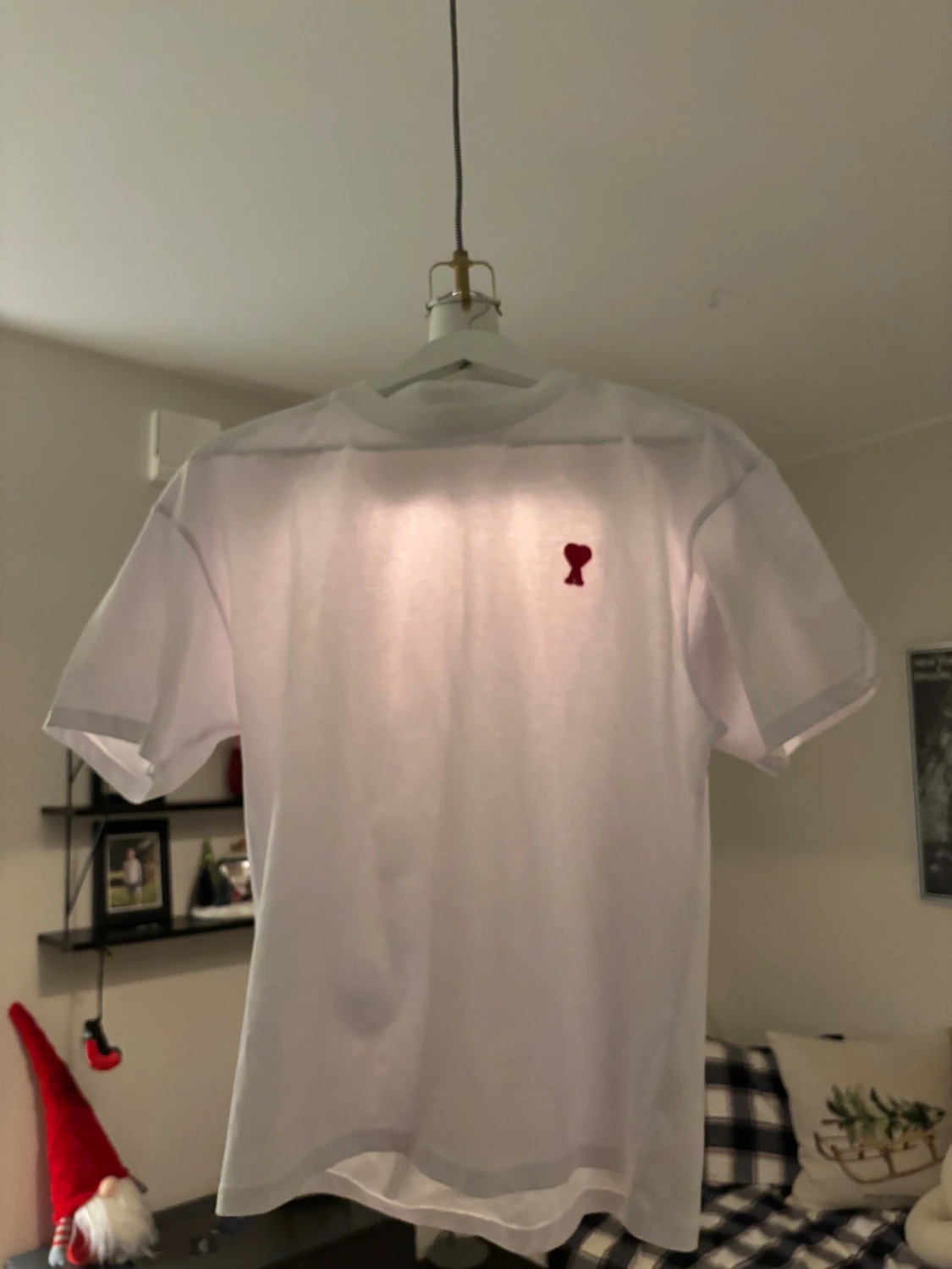 Helt ny vit Ami Paris t- shirt