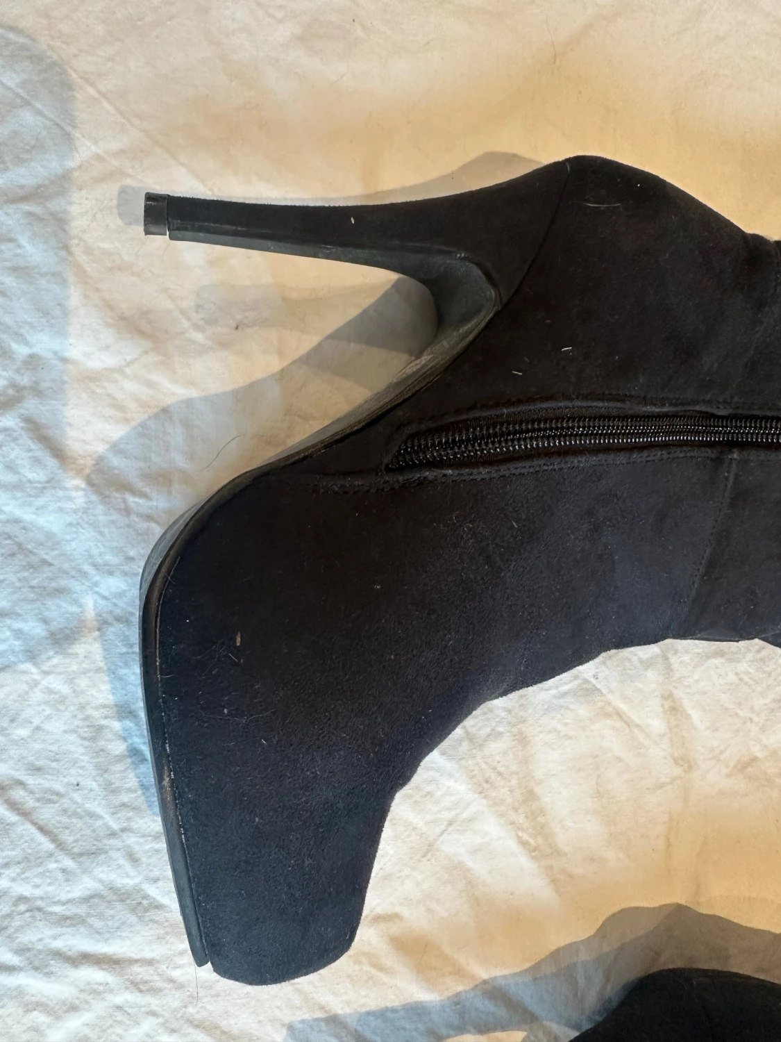Nya Svarta höga stövlar med klack stl 38 - 3