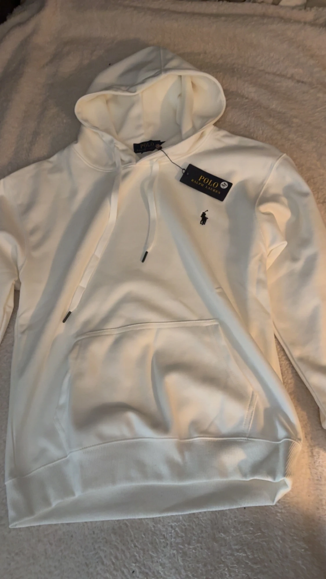 Vit hoodie från Polo Ralph Lauren