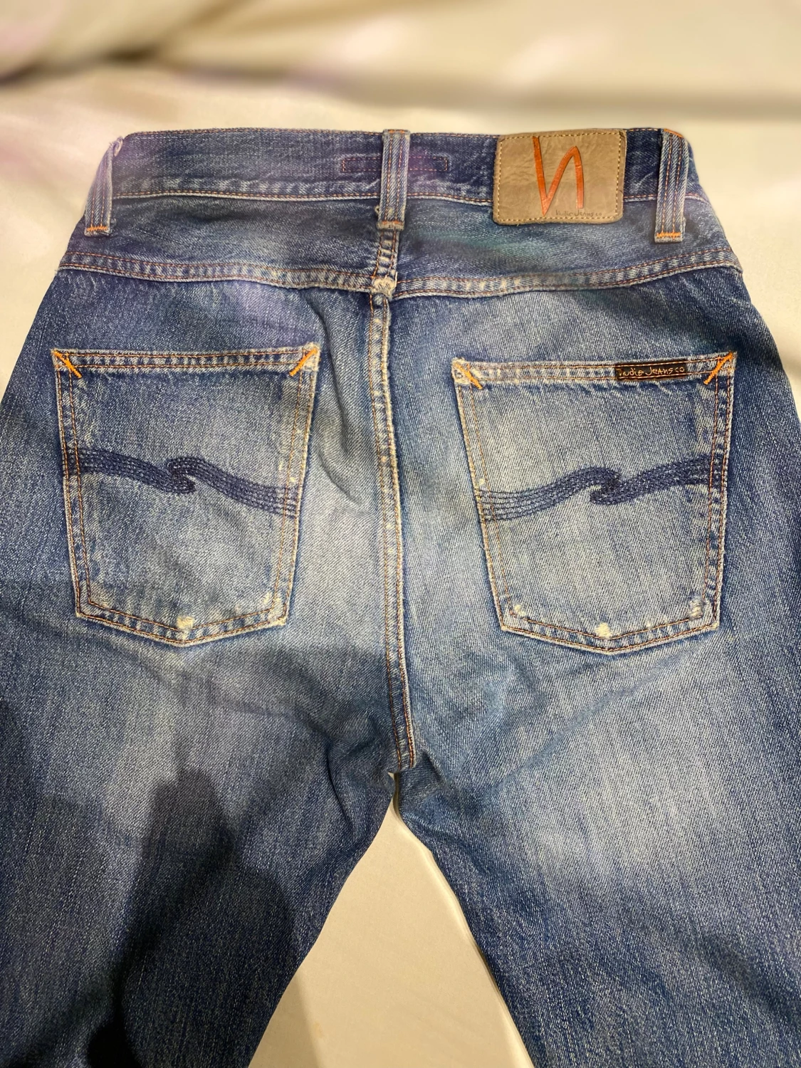 Nudie Jeans Loose Leif blå jeans W26 L30 - 4