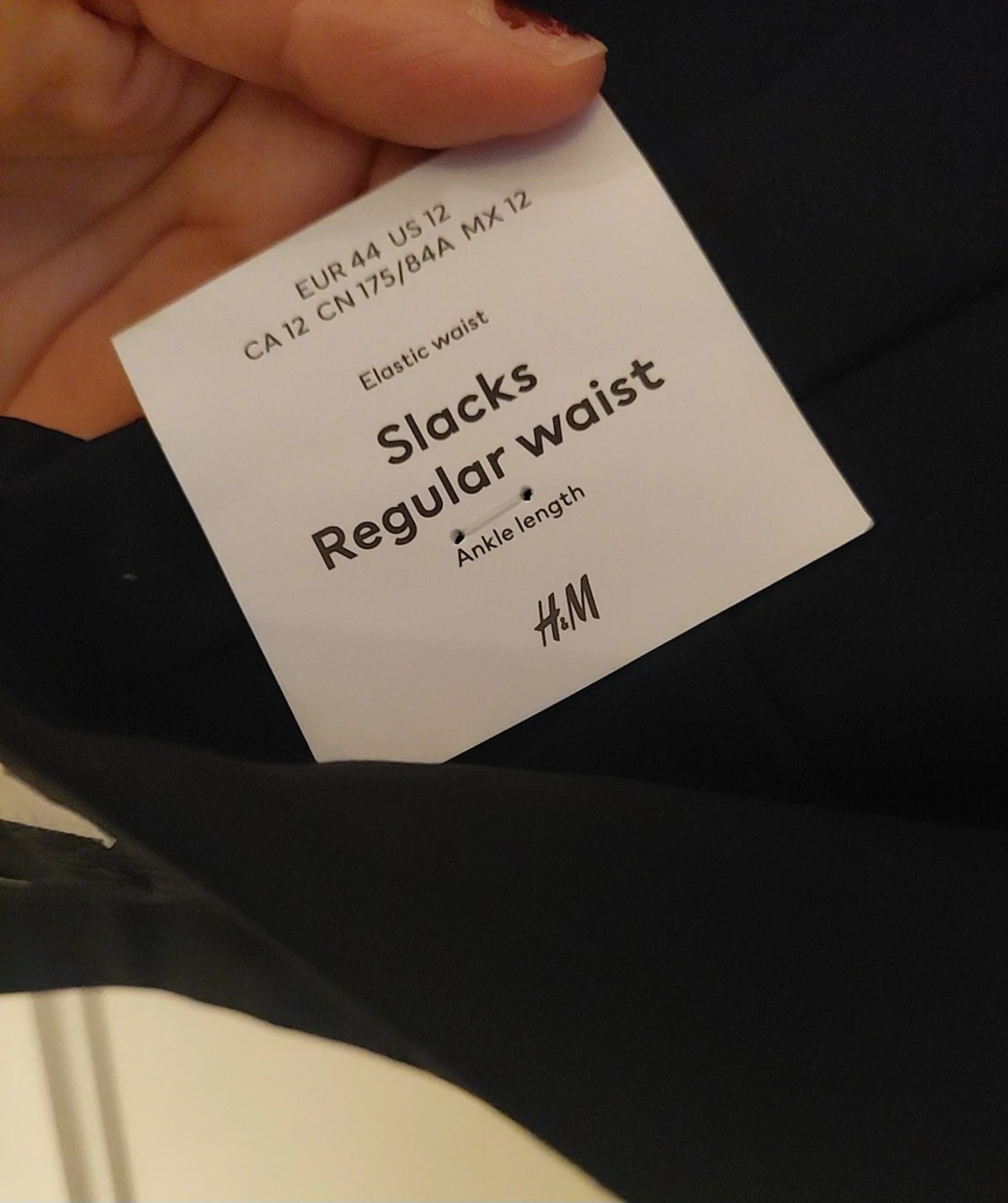 Svarta kostymbyxor från H&M, strl 44 - 1