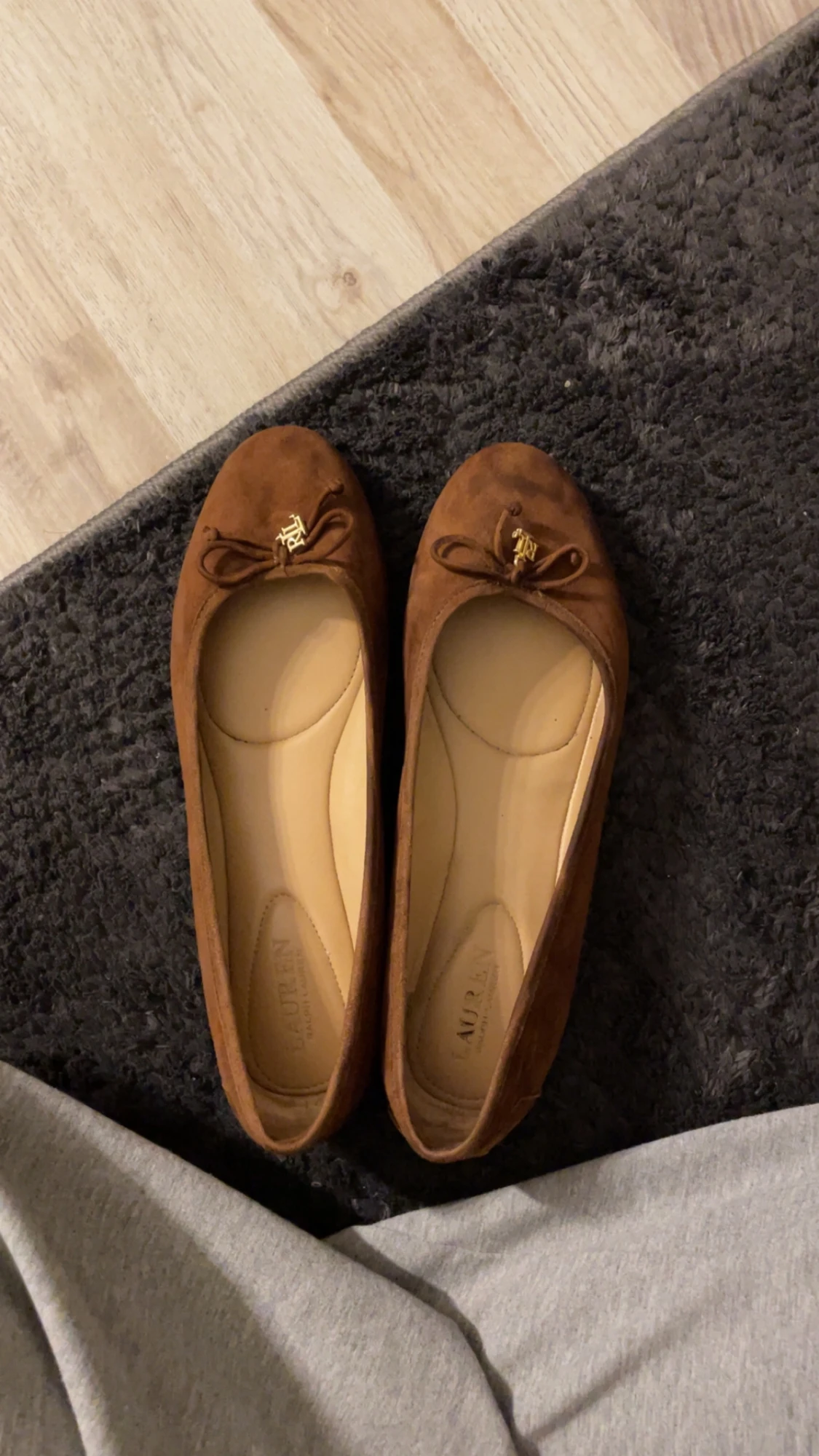 Bruna mocka ballerina Ralph Lauren - 3