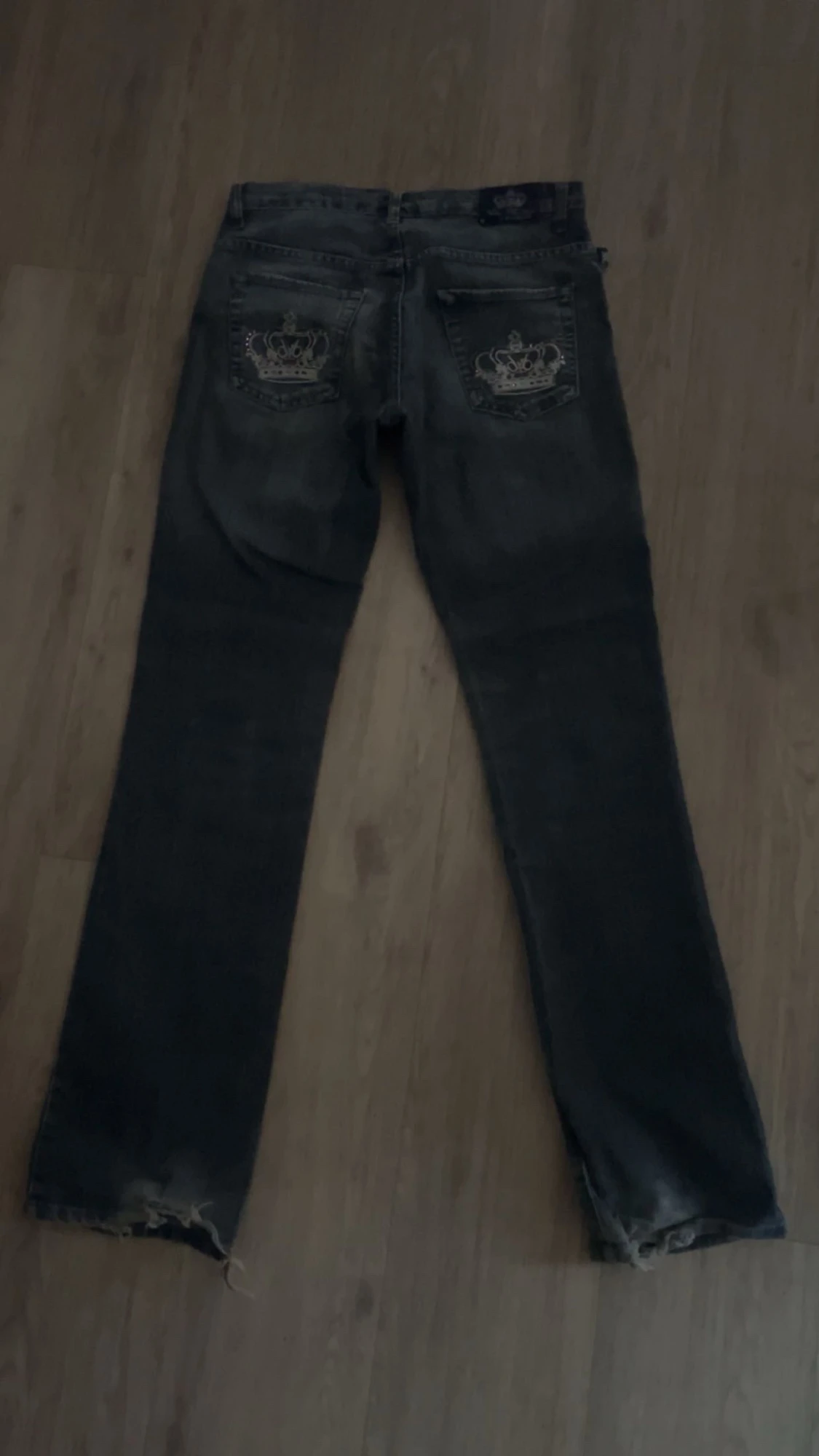 Victoria Beckham blå jeans med broderi - 2