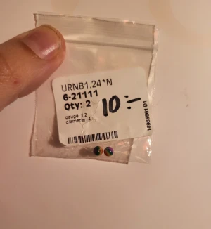 Rainbow pride piercing balls - New with tags.  Bought wrong size by mistake.  Gauge 1.2, 4mm  Bundle discounts: two items 10% off (automatic) three items 15% off, five items 20% off. Message me before purchasing 3+ items for discount.