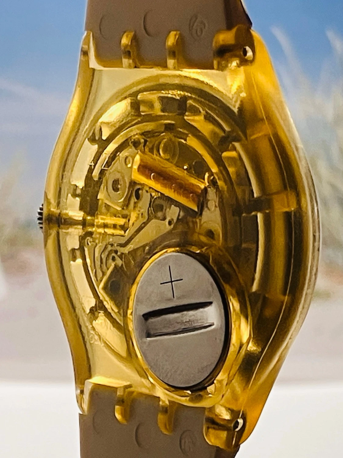 Cool Swatch klocka i Gul&Blå  - 6