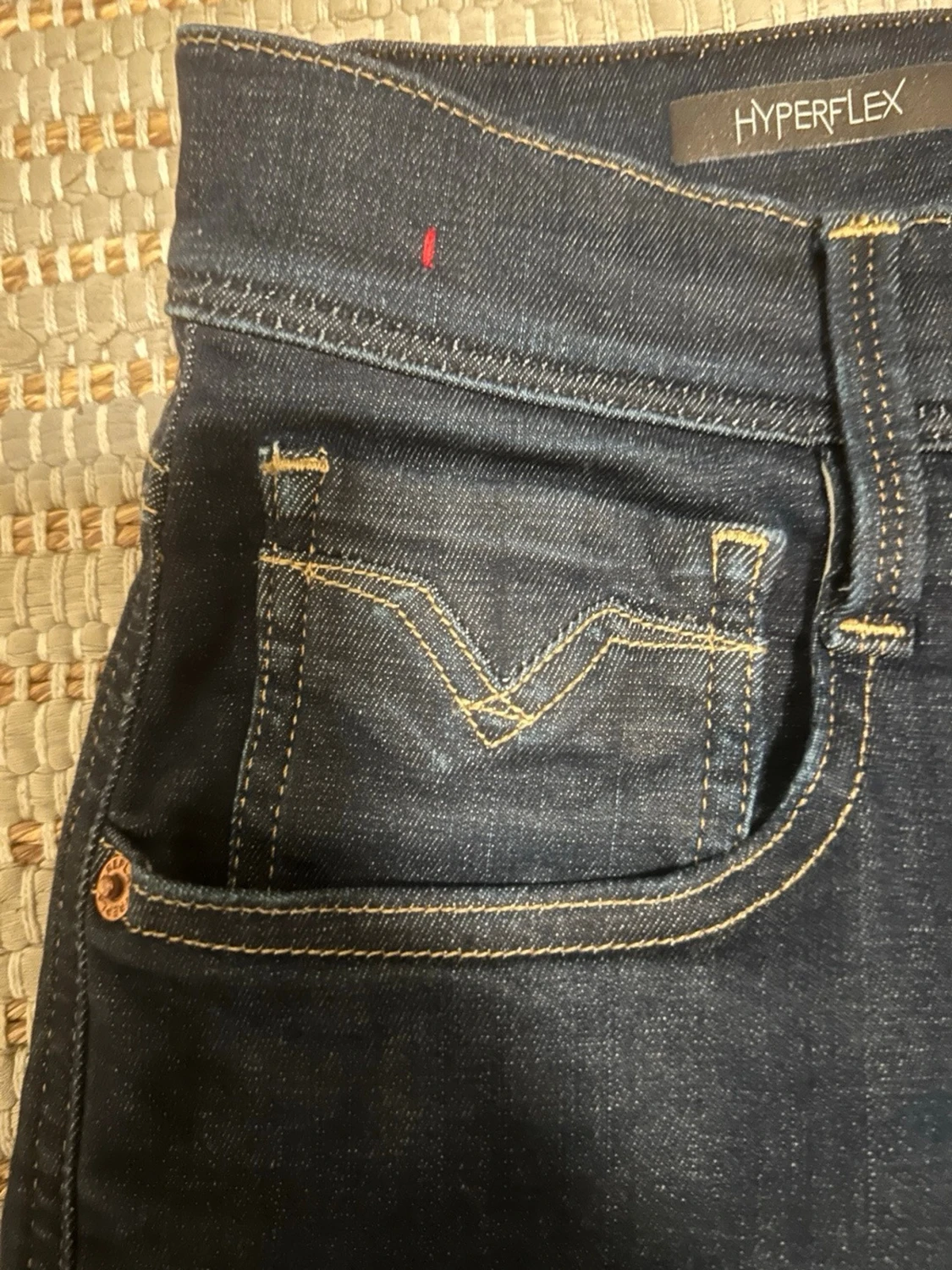 Replay Hyperflex mörkblå jeans - 3