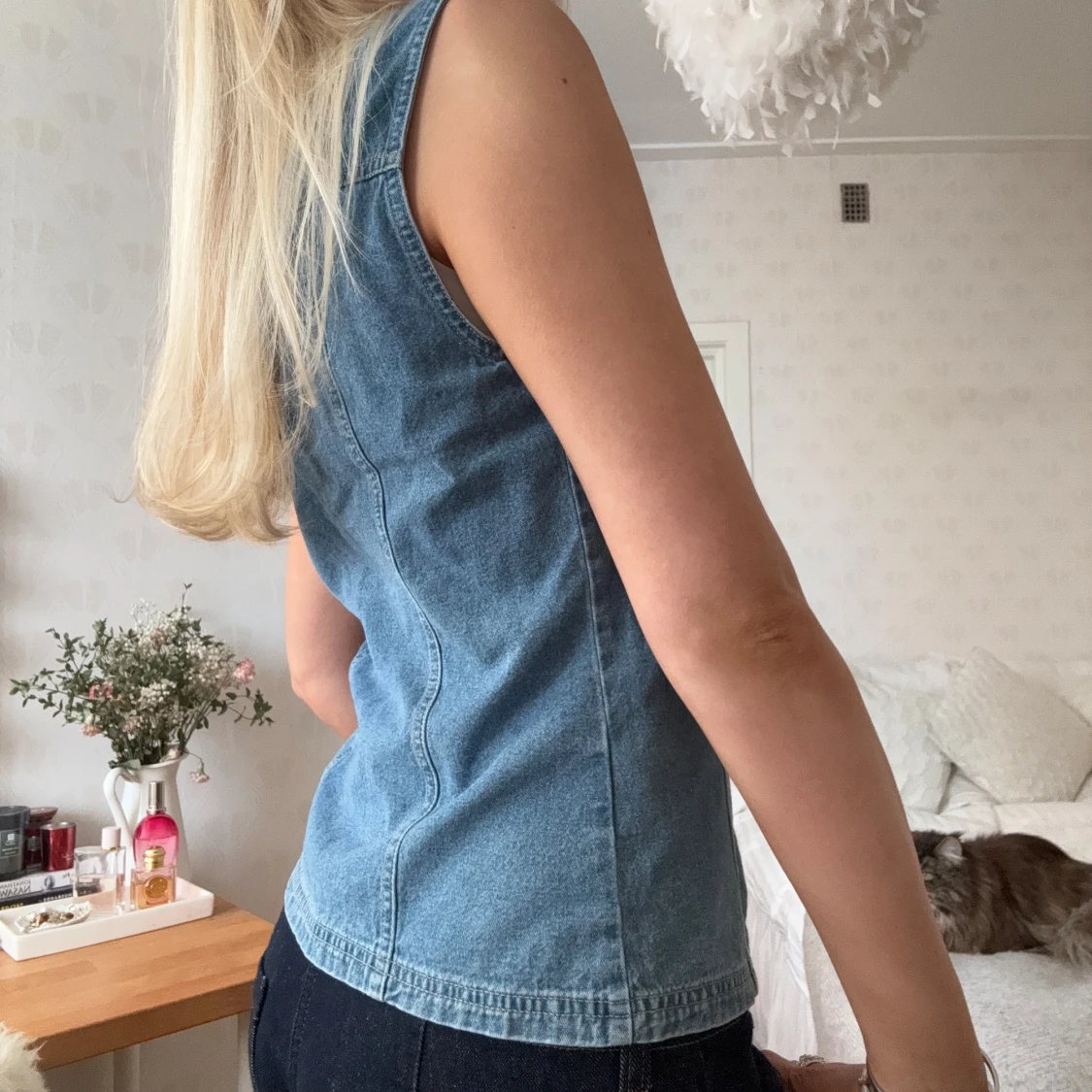 Denim topp / väst - 1