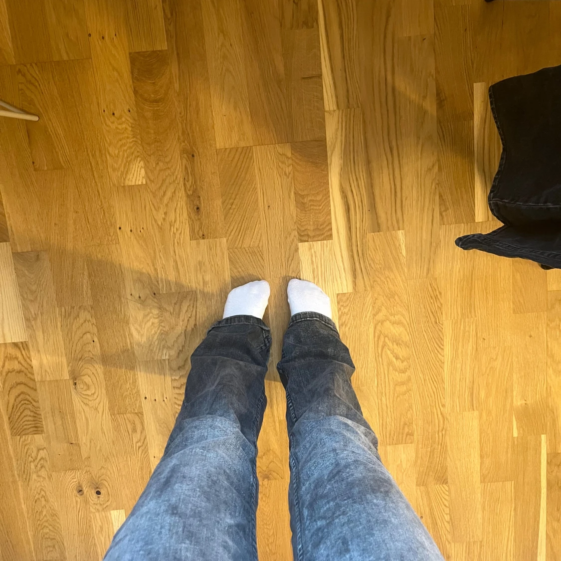 Grå bootcut low waist jeans från H&M Divided - 2