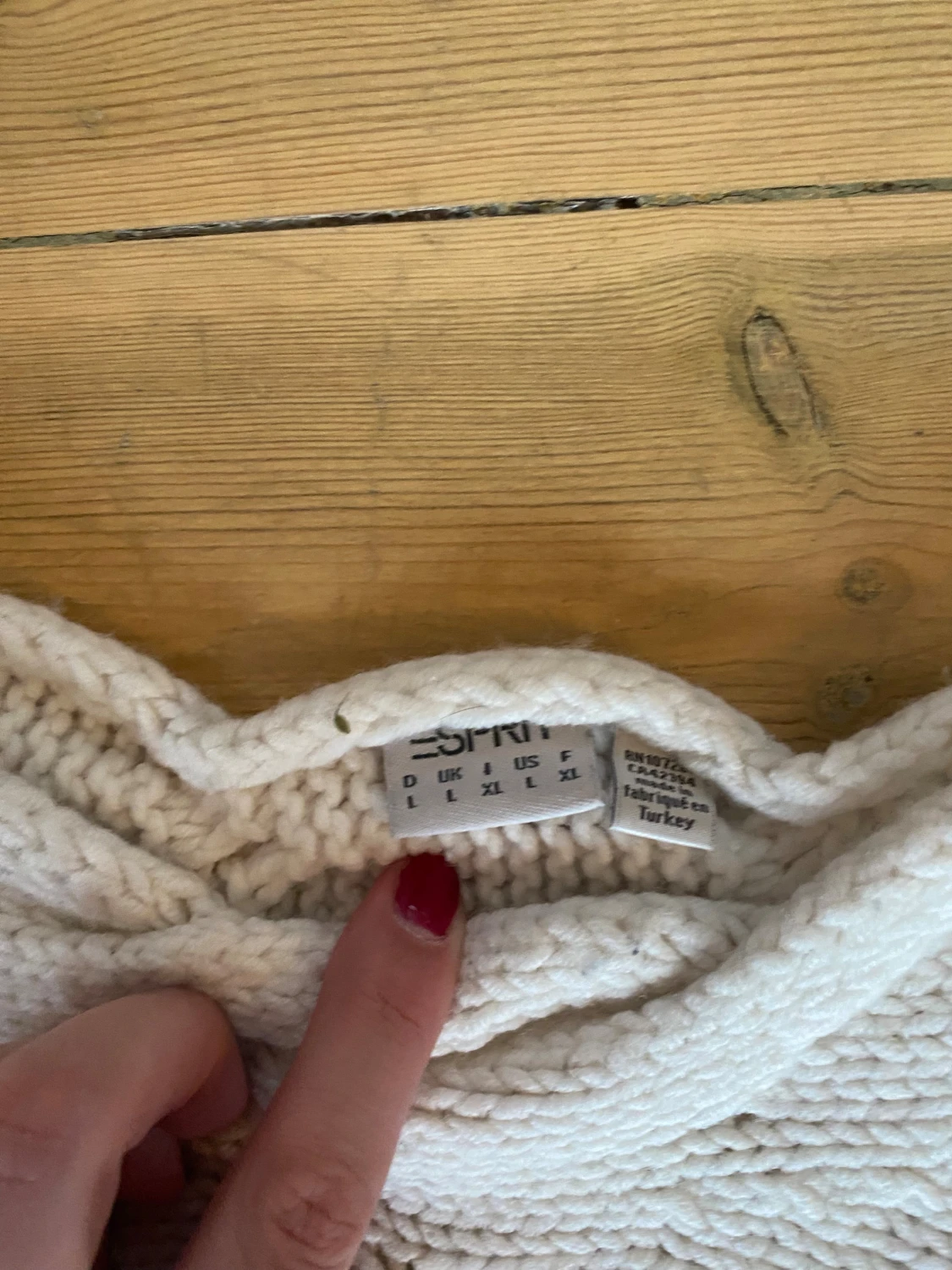 Vit stickad tröja från Esprit🥳 - 3