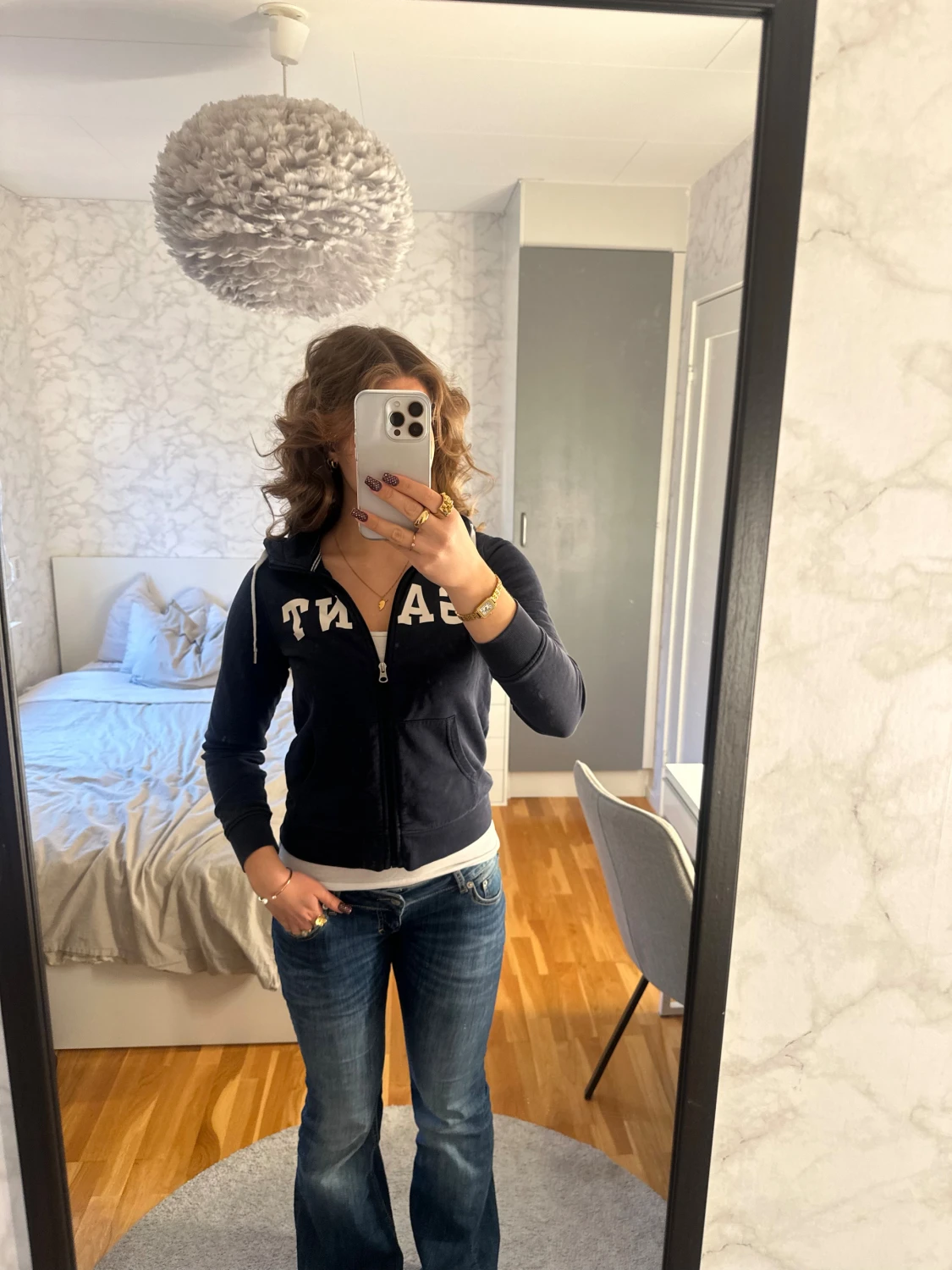 Marinblå tröja💘