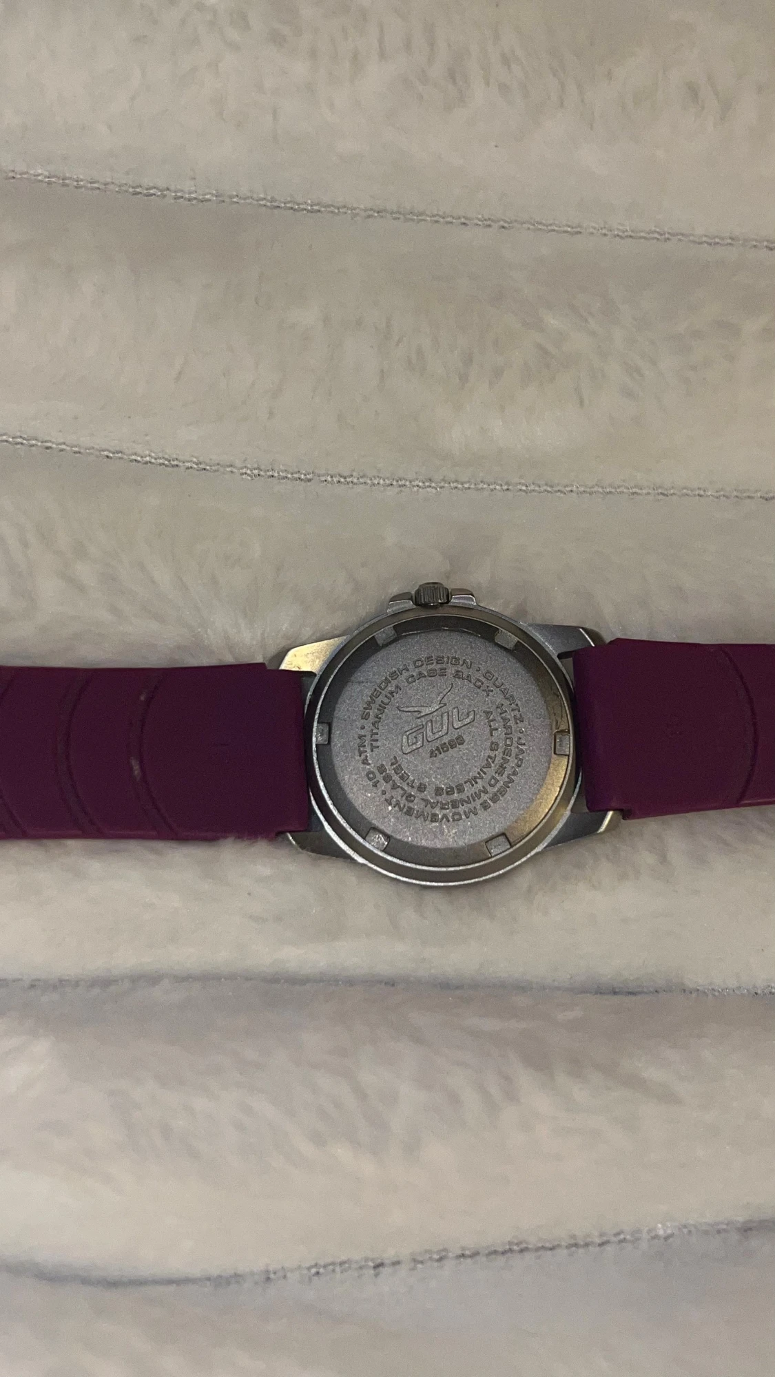 Lila klocka från GUL med silvrigt ur - 3