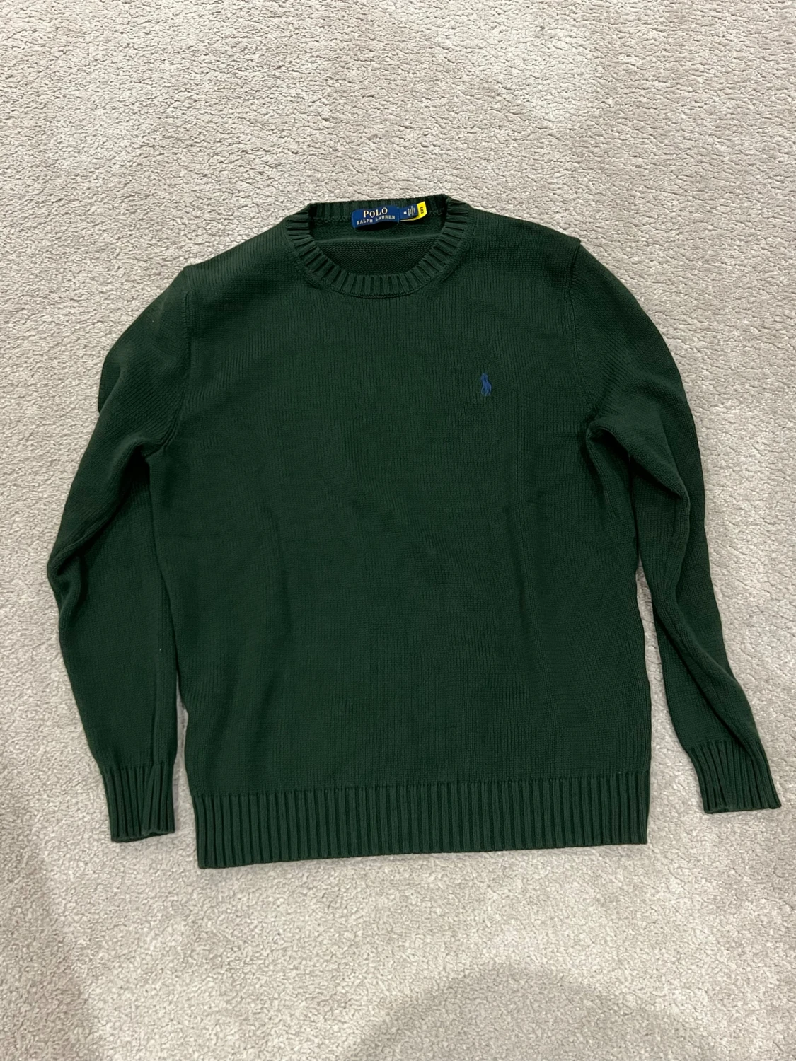 Mörkgrön stickad tröja Polo Ralph Lauren