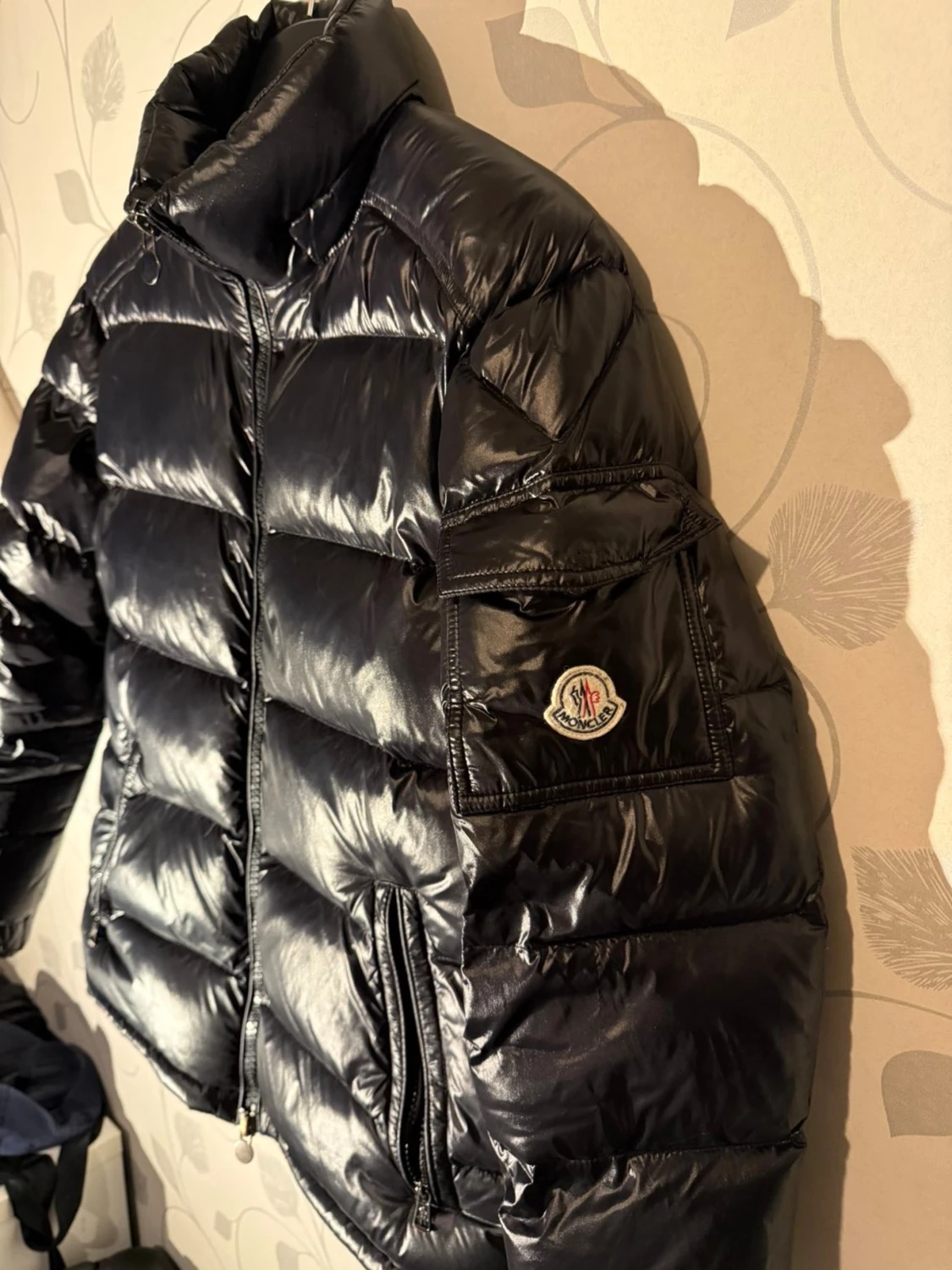 Svart Moncler pufferjacka herr - 2