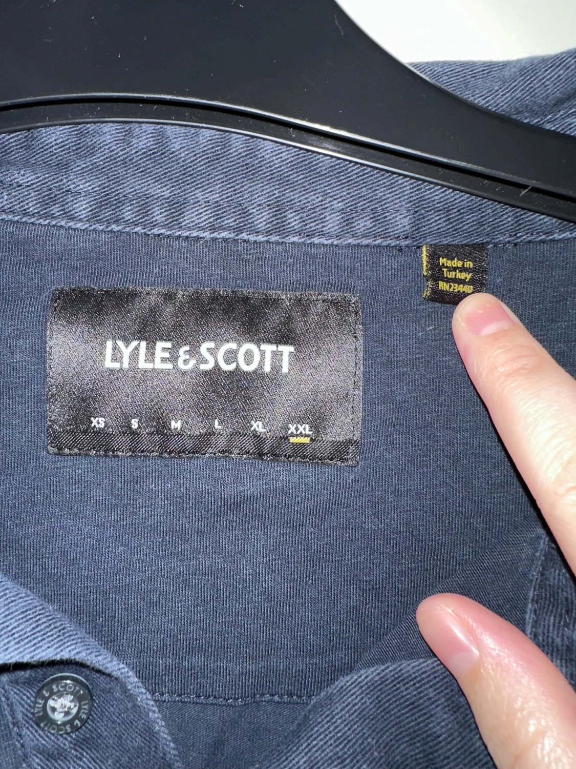 Mörkblå långärmad tröja Lyle & Scott strl: XXL - 2