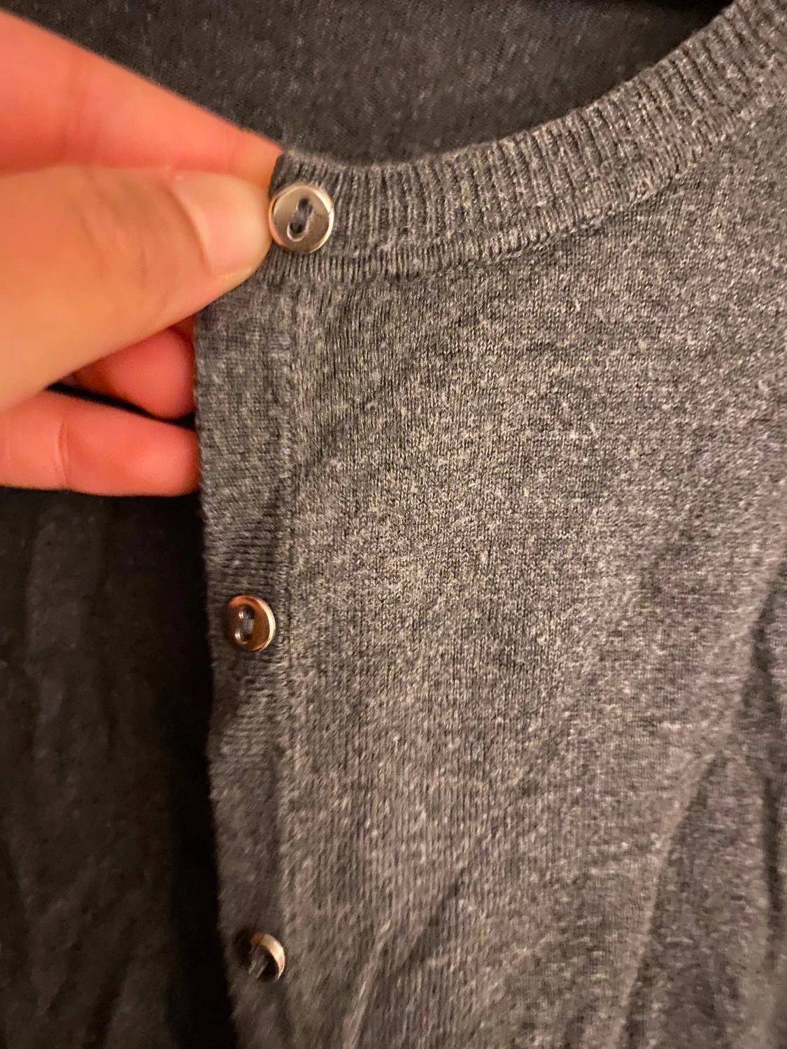 Grå kofta från Esprit med knappar - 1