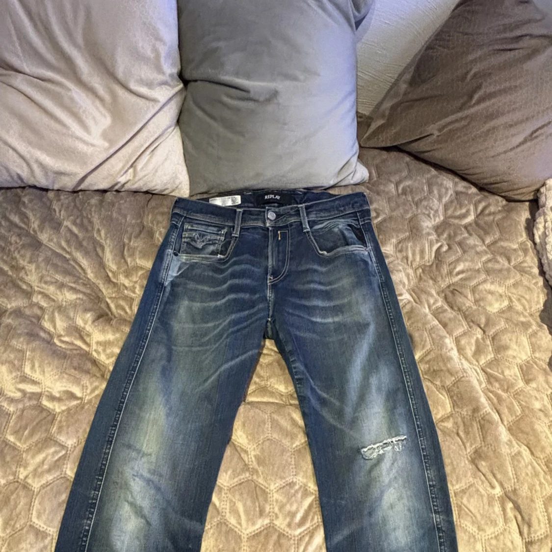 Replay Anbass jeans blå denim - 1