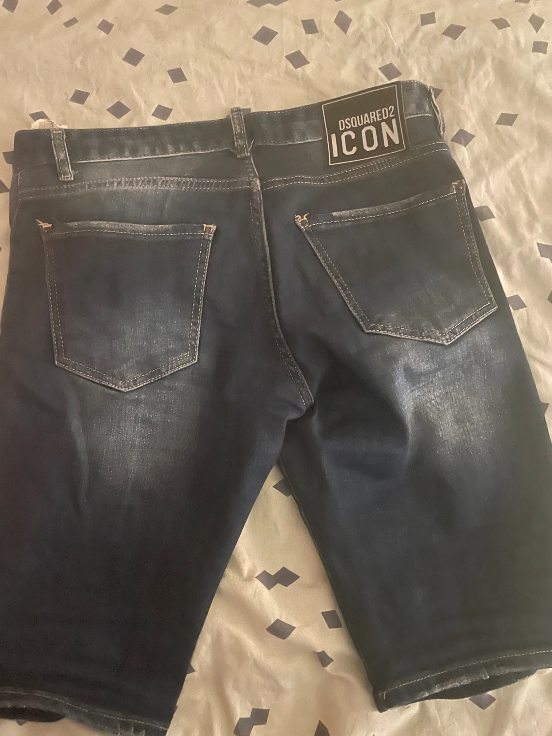 Mörkblå jeansshorts Dsquared2 ICON - 1