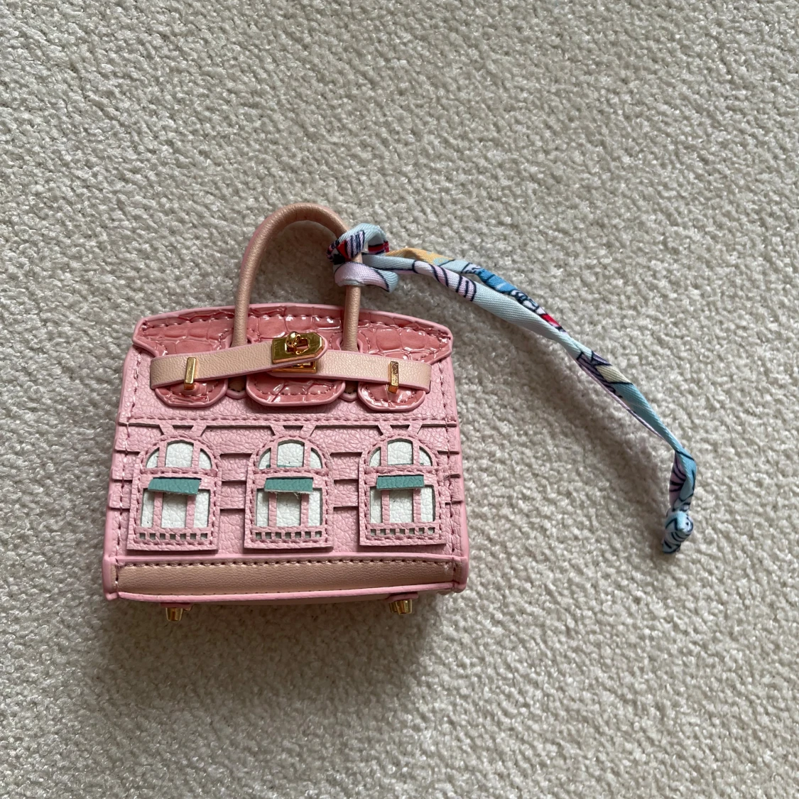  Rosa minihandväska med mönster - 3