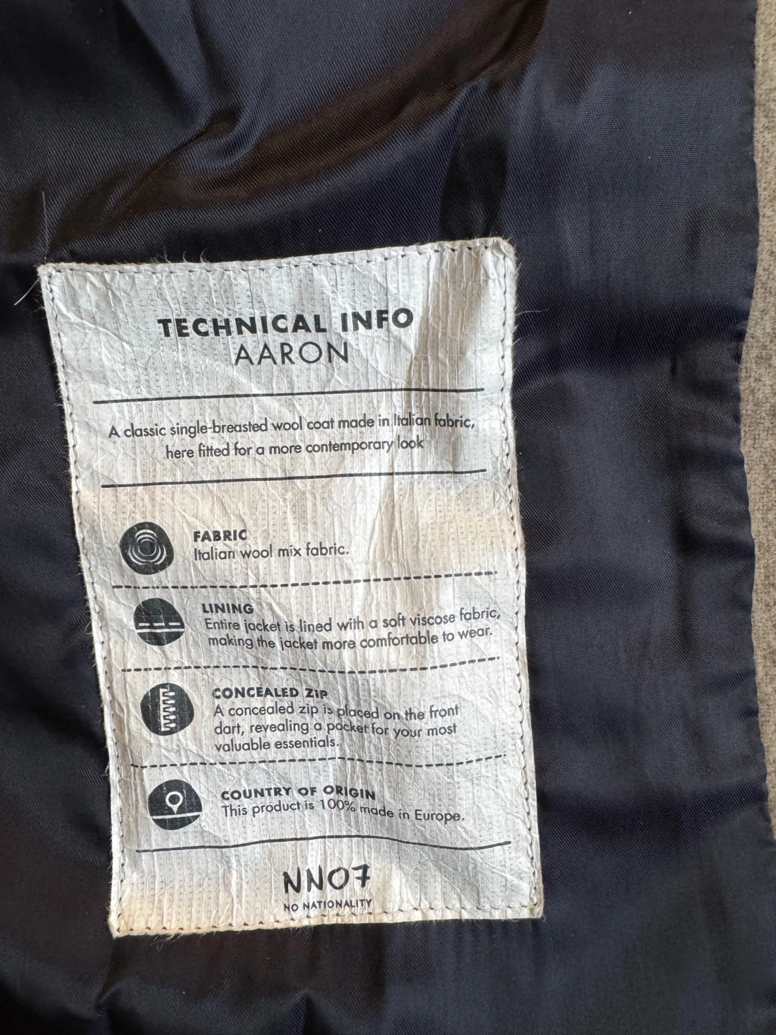 Beige ullrock från NN07, strl 46 - 2