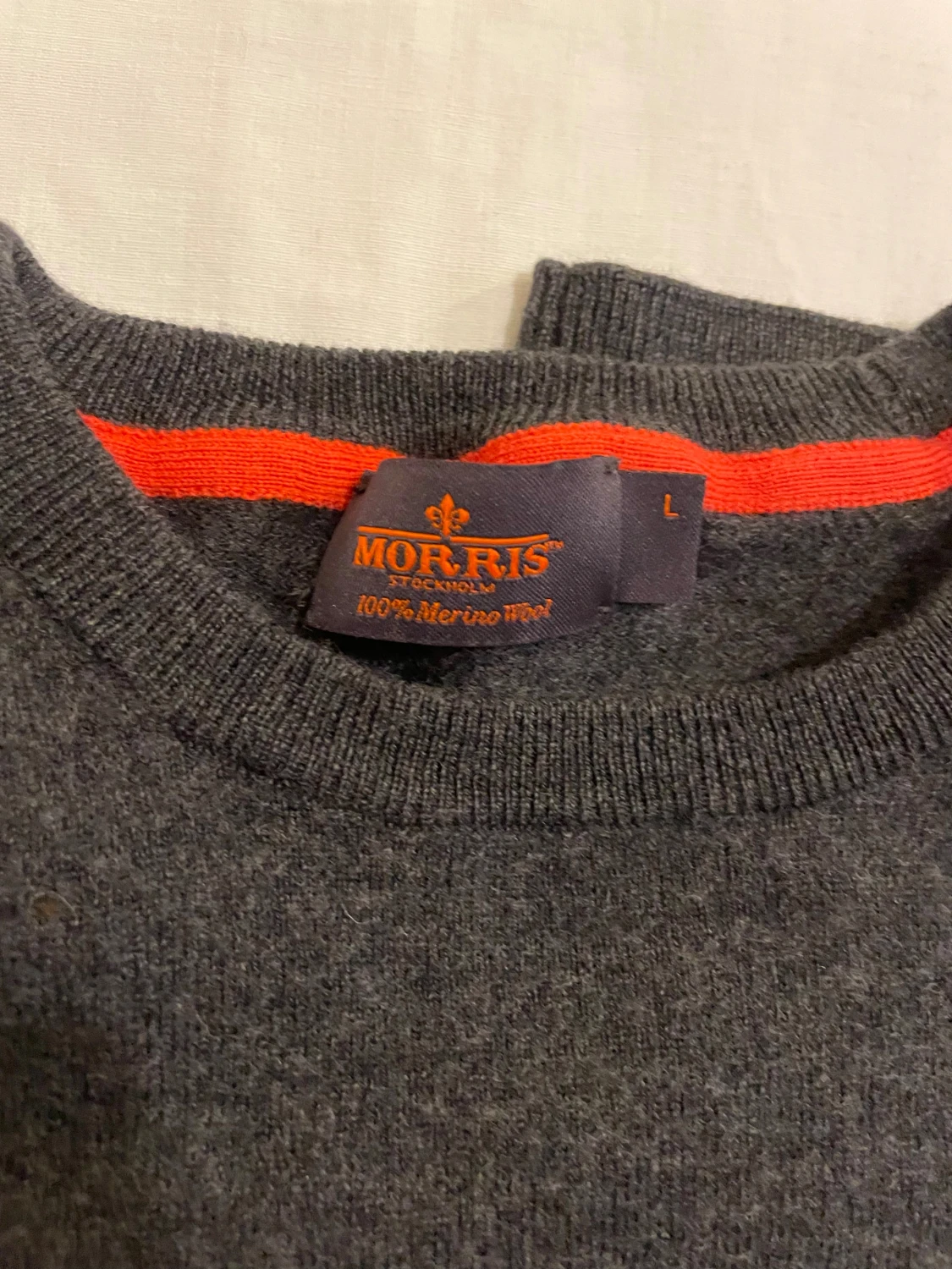 Mörkgrå merinoullströja Morris s - 2