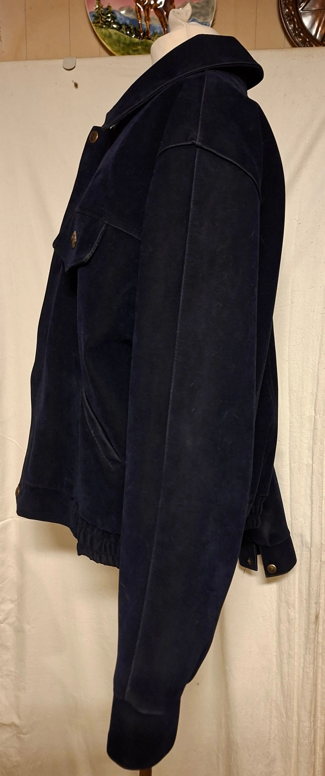 Mörkblå mockajacka från V Import Export - 2