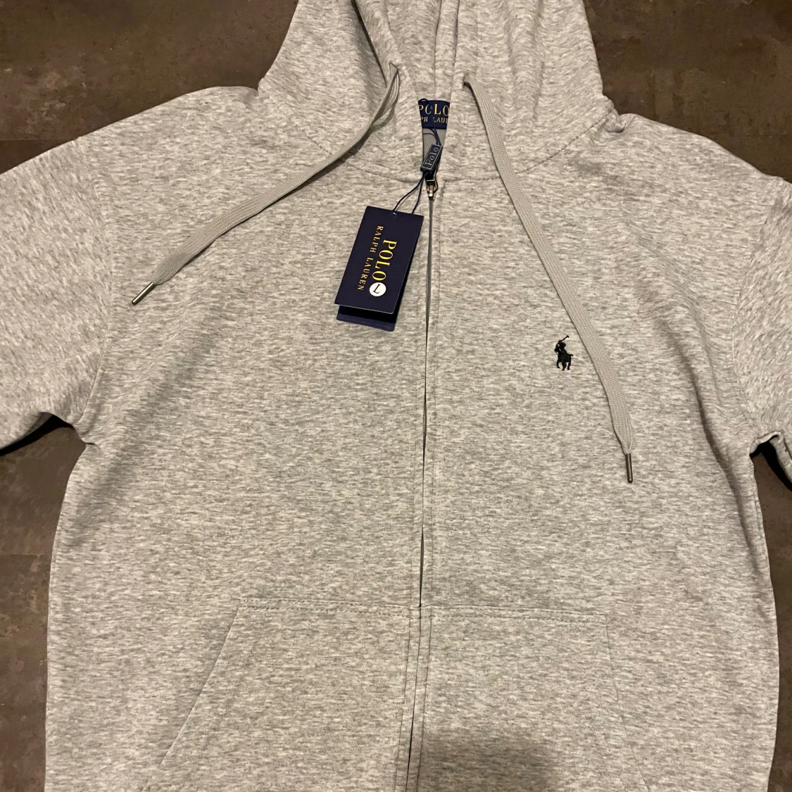 Grå hoodie från Polo Ralph Lauren