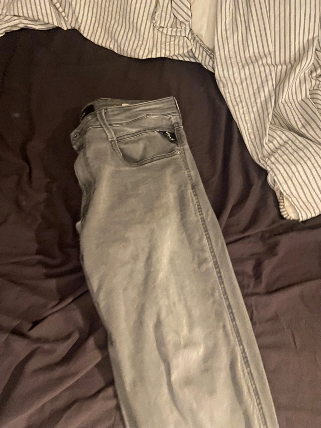 Replay grå jeans straight fit - 2