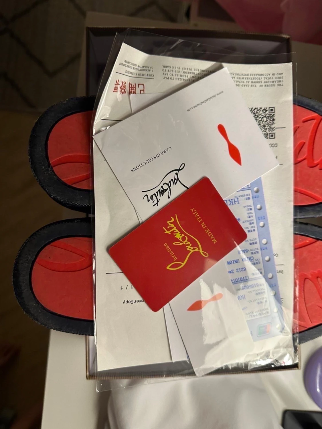 Mörkblå Christian Louboutin sneakers - 3