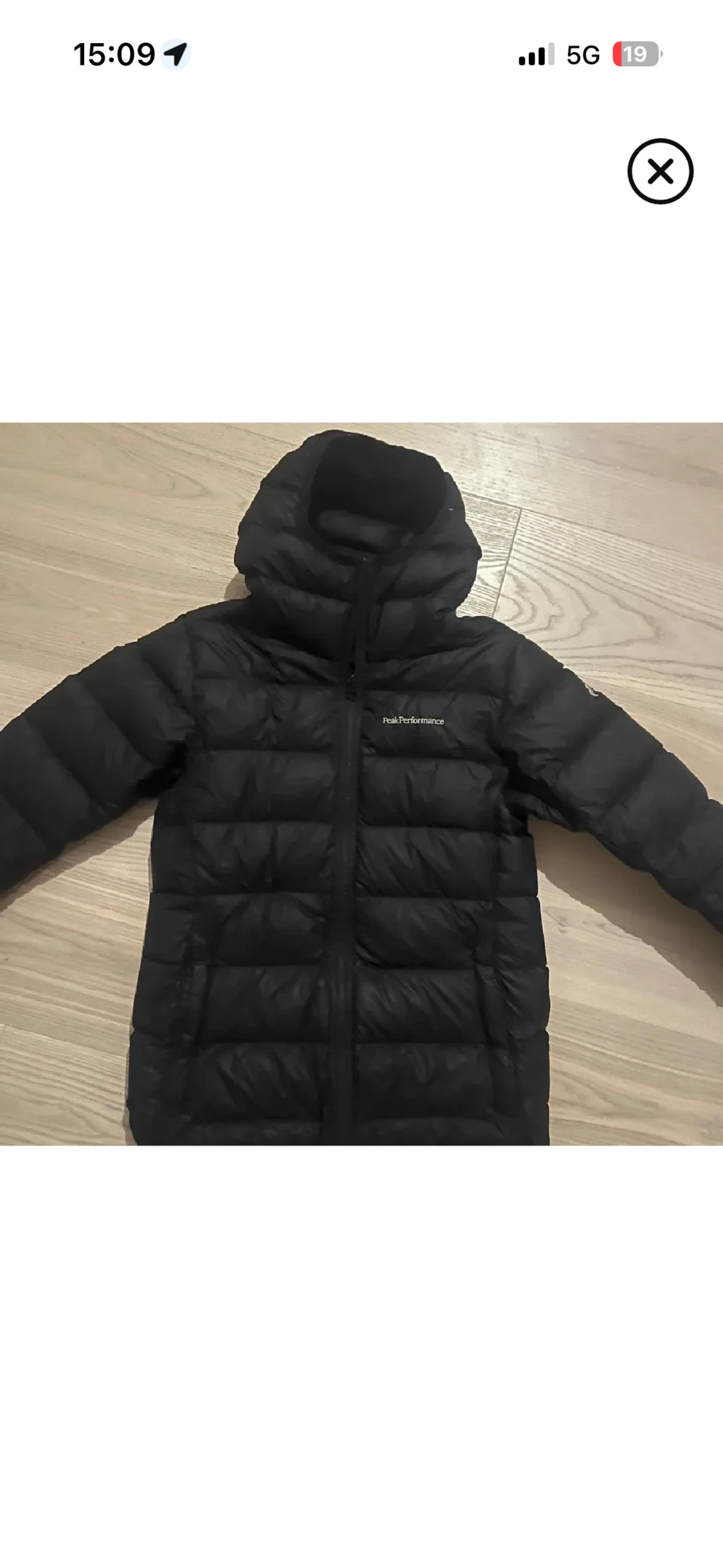 Svart dunjacka Peak Performance XS - 1