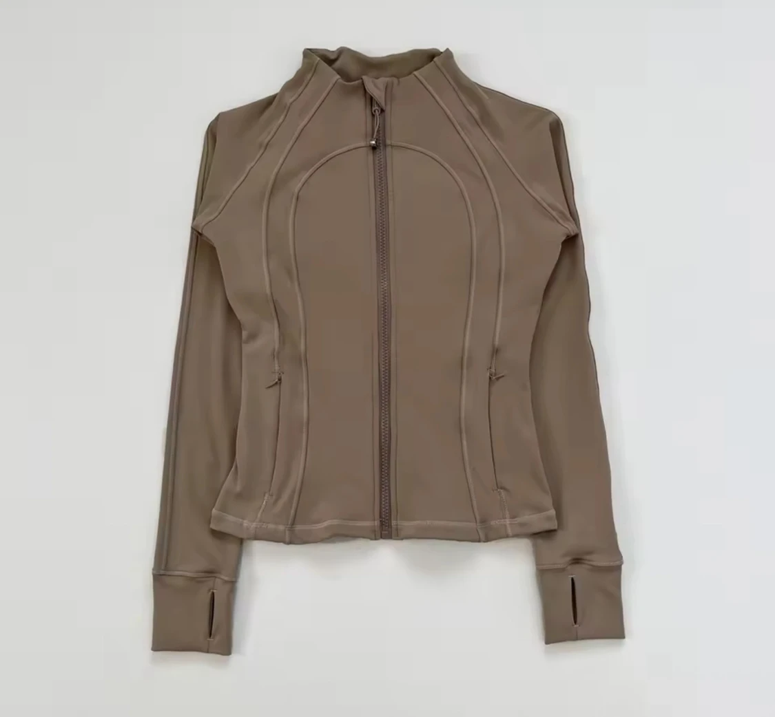 Slim långärmad zip-tröja i flera färger - 4