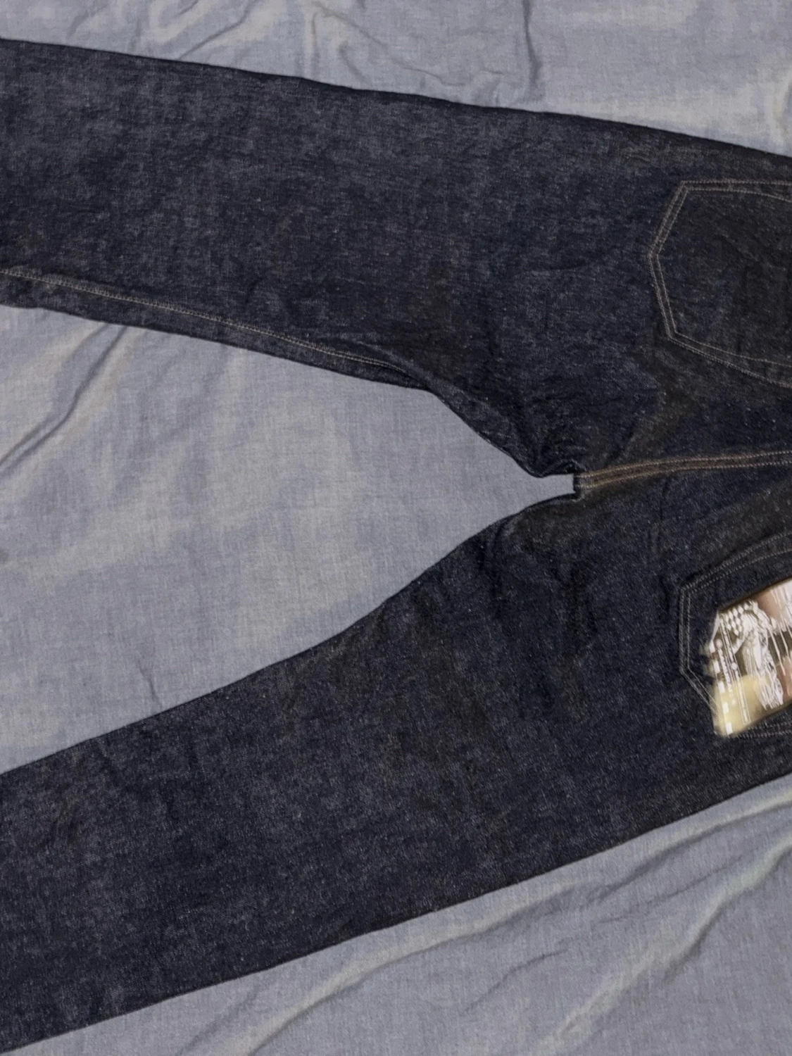 Mörkblå Samurai Jeans oanvända.