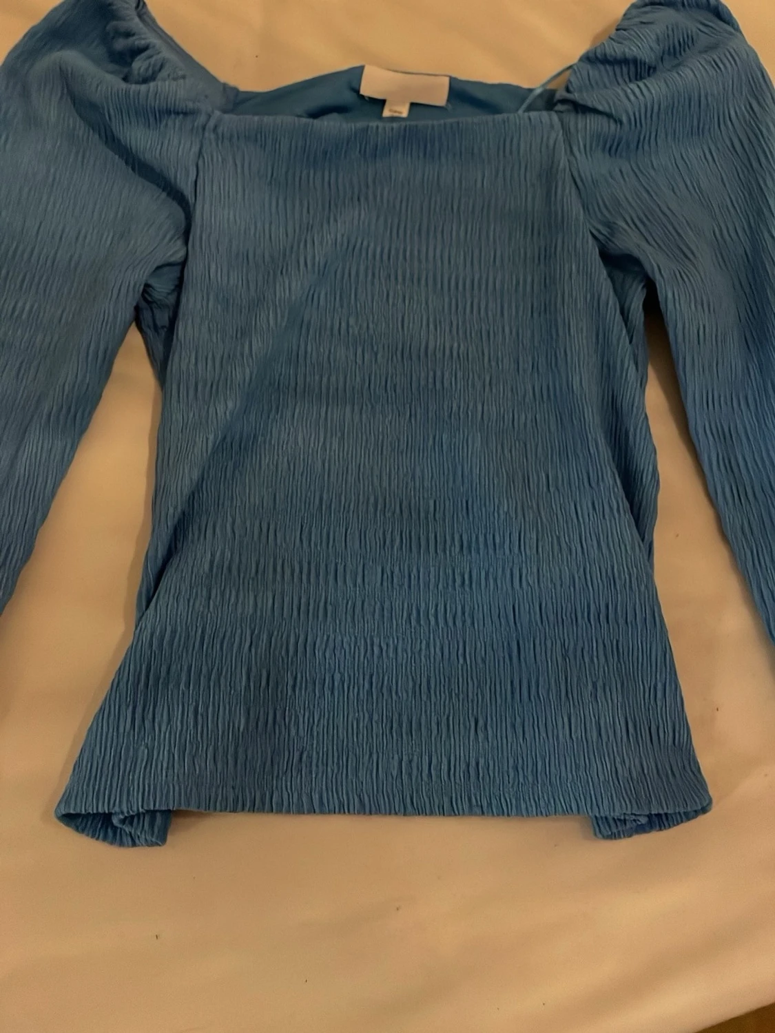 Blå långärmad topp från H&M