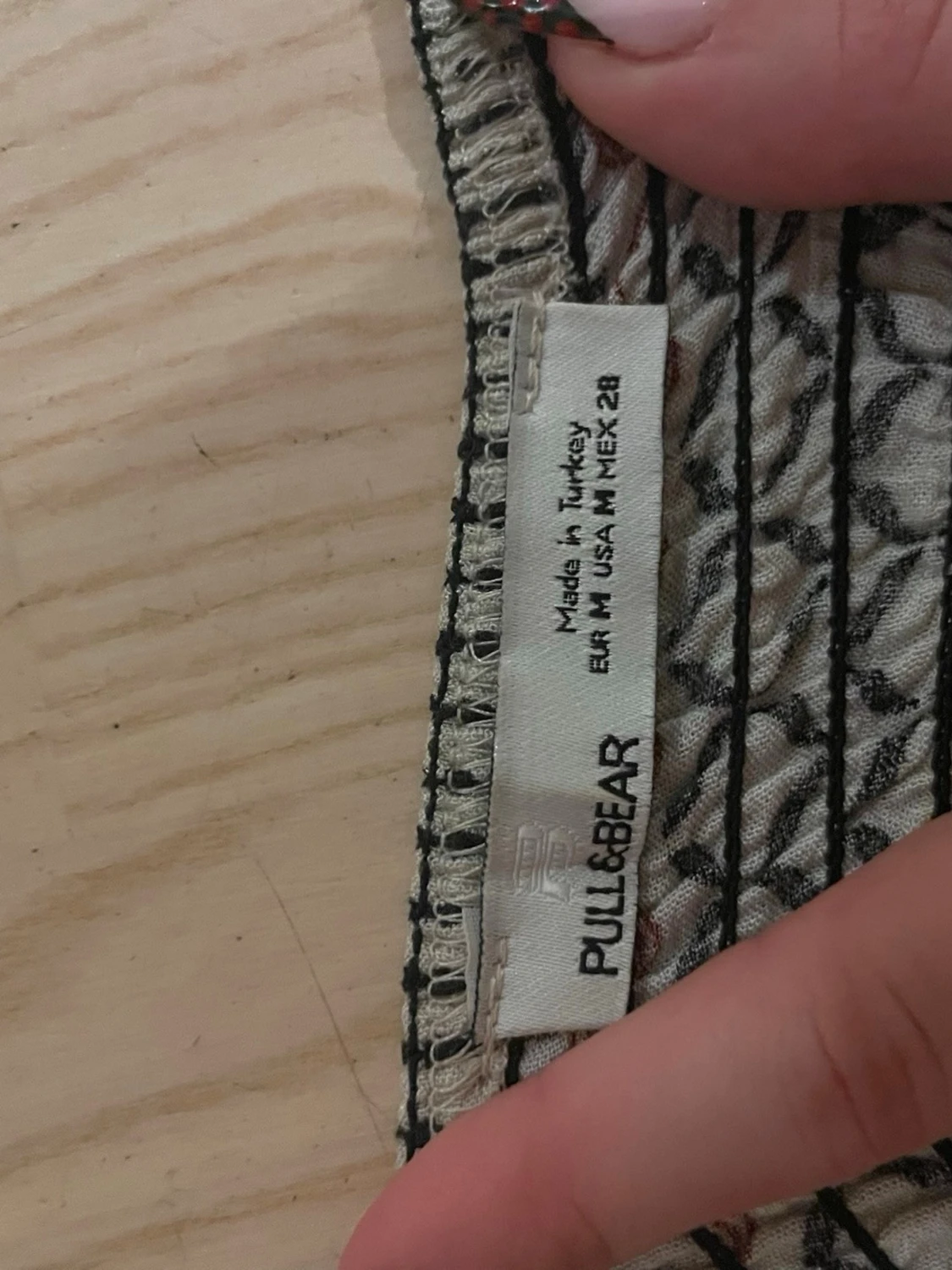 Mönstrad halterneck topp - 2