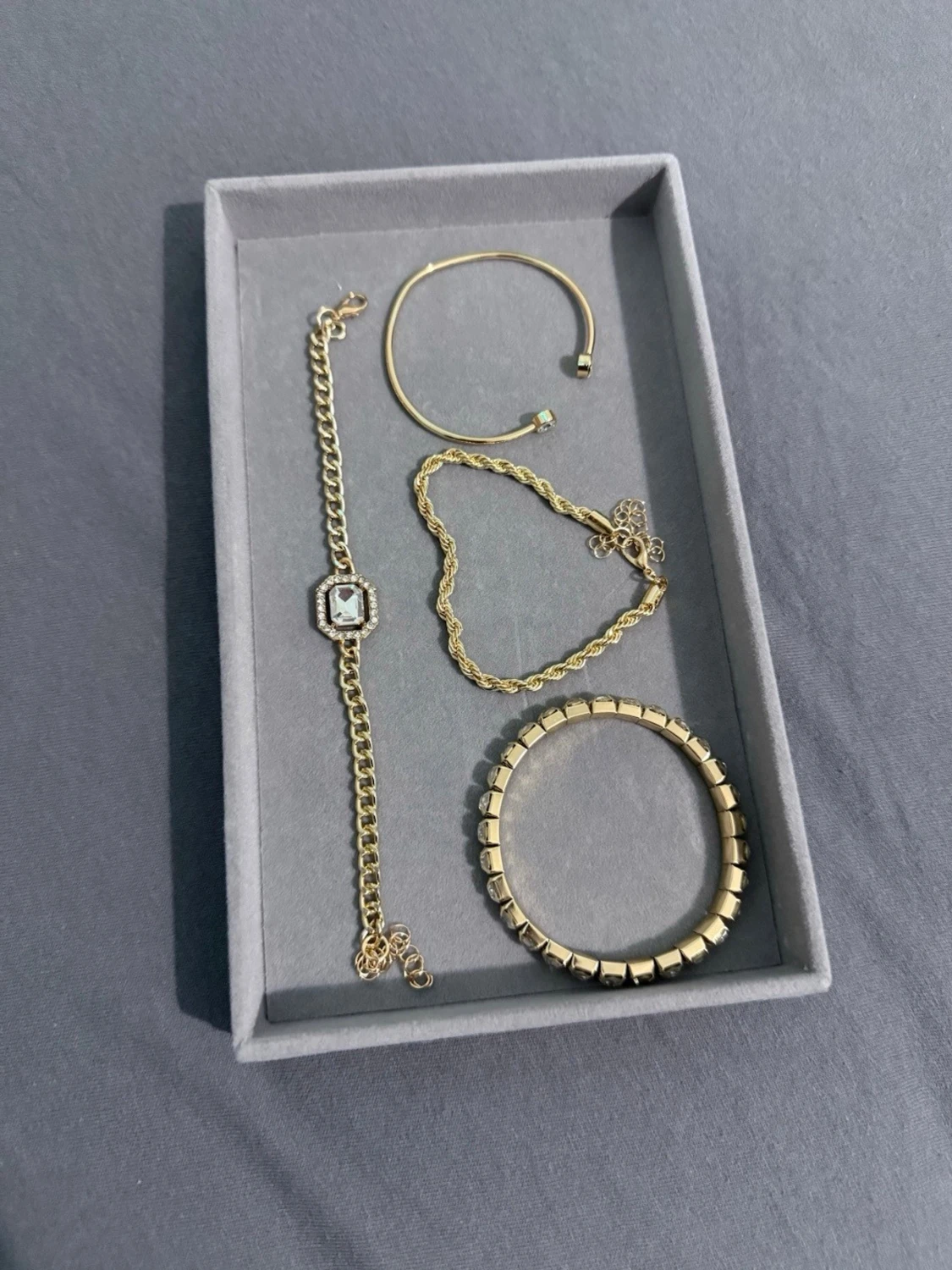 Guld Armband Set - 3