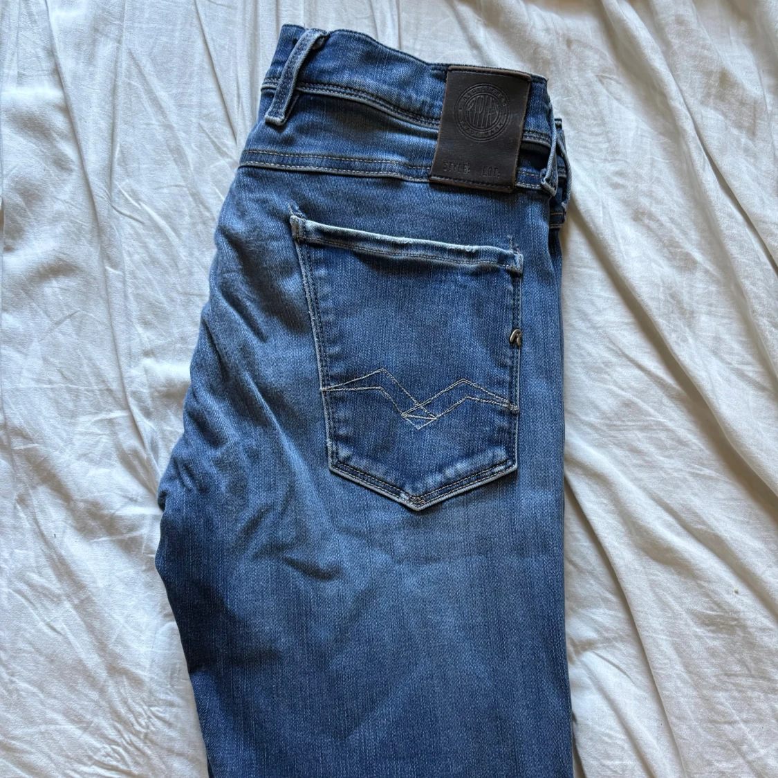 Blå Replay Anbass Hyperflex jeans - 3