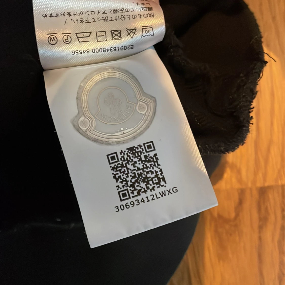 Svart Moncler sweatshirt med logga - 2