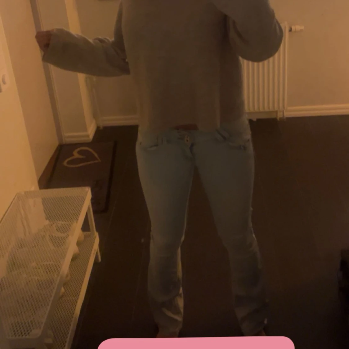 Ljusblå bootcut jeans - 2