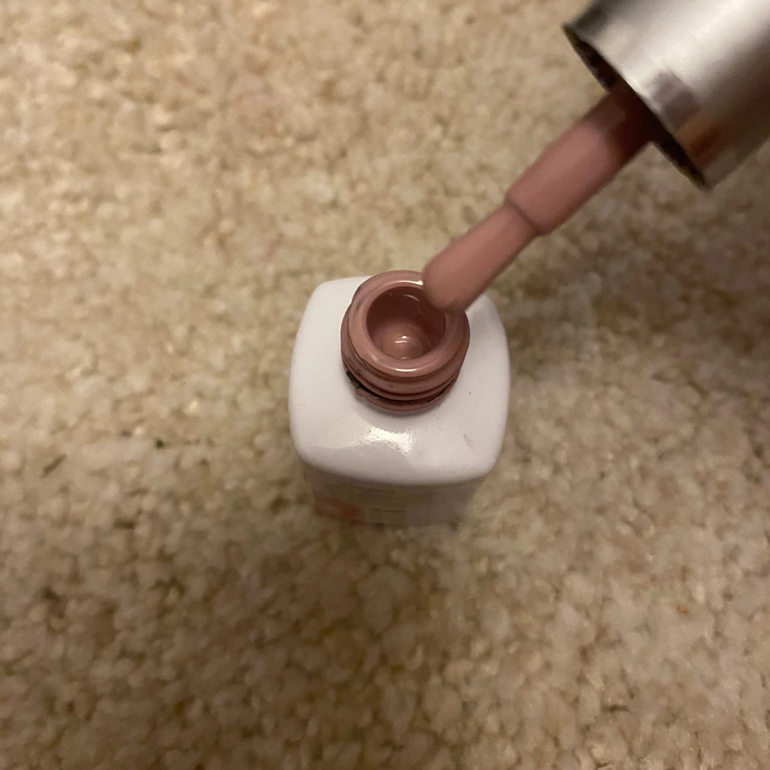 Mörkrosa/ljusbrunt gellack - 1