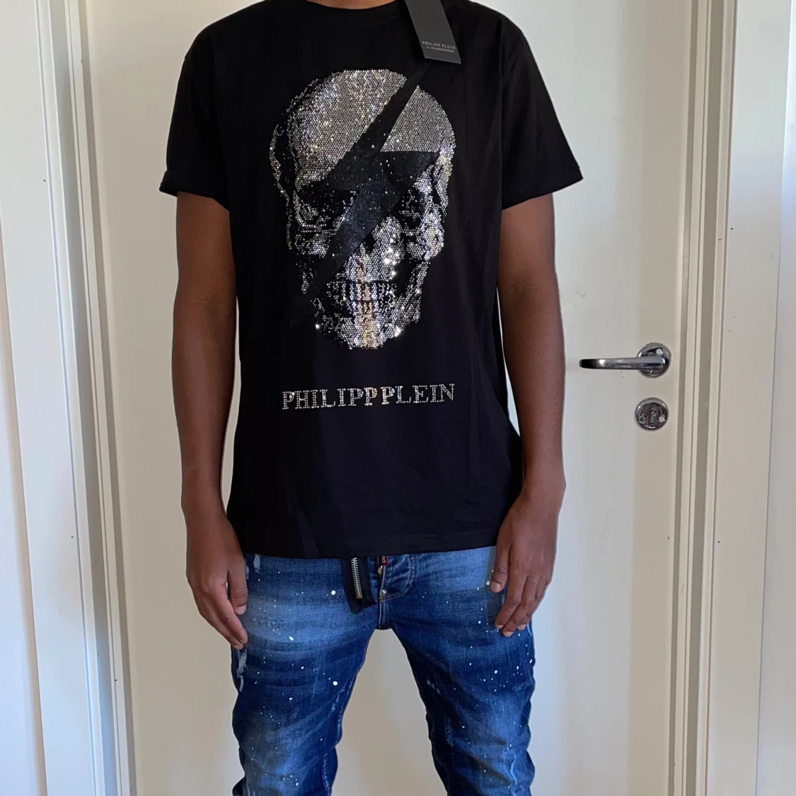 Philipp plein t shirt strl L svart