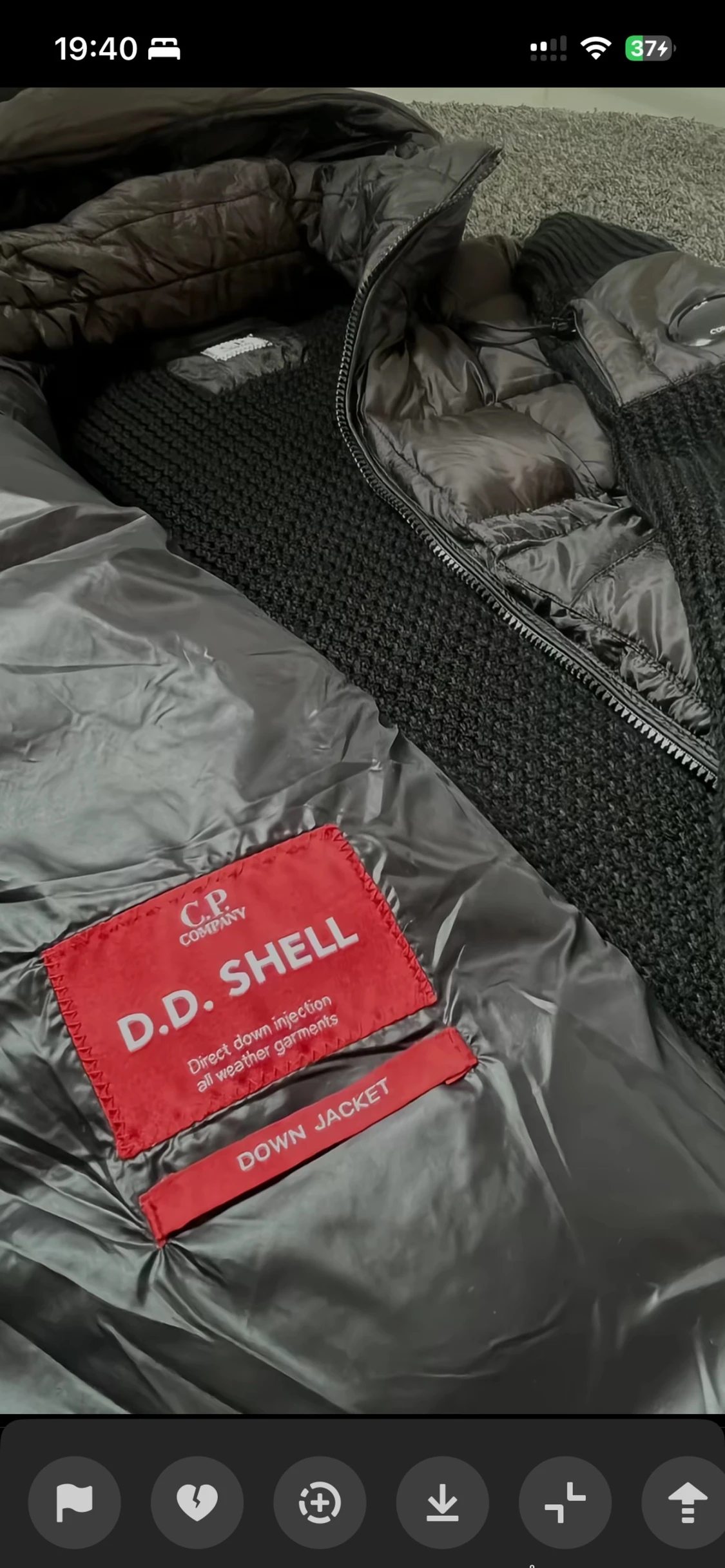 Svart dunjacka från C.P. Company - 2