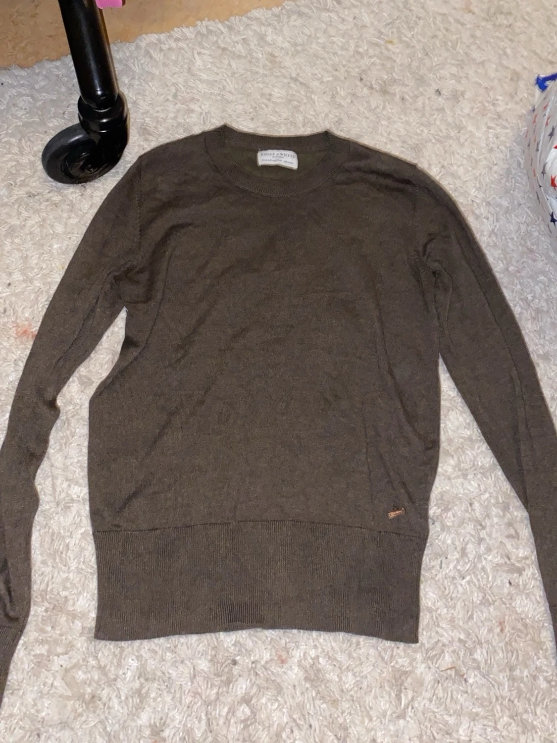 Brun stickad tröja Holly & Whyte