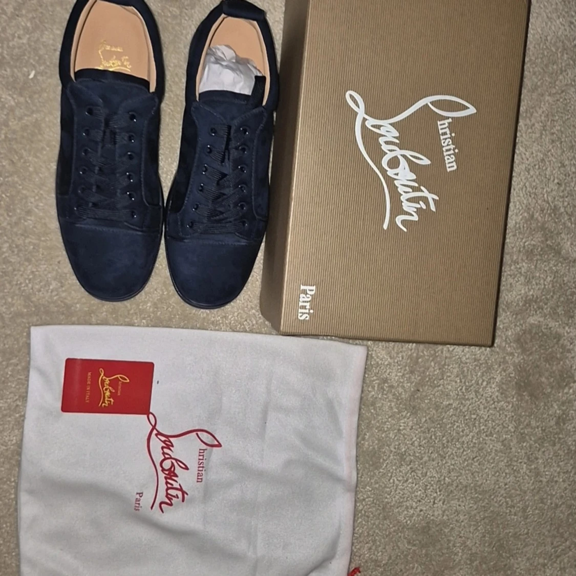 Mörkblå sneakers från Christian Louboutin - 3