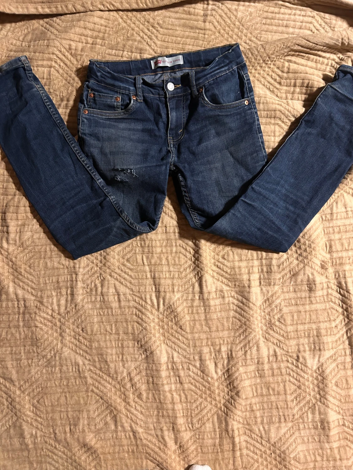 Levi's skinny jeans i mörkblå denim - 2