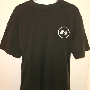 SEAMS T-Shirt - Hyfsat baggy T-shirt från SEAMS som inte går att köpa längre (butiken har stängt sen nåt år, osäker om det är permanent eller tillfälligt). Köpt för några år sedan och inte använd sen dess då den inte passar mig alls. Tryck på ryggen och på bröstet. 
