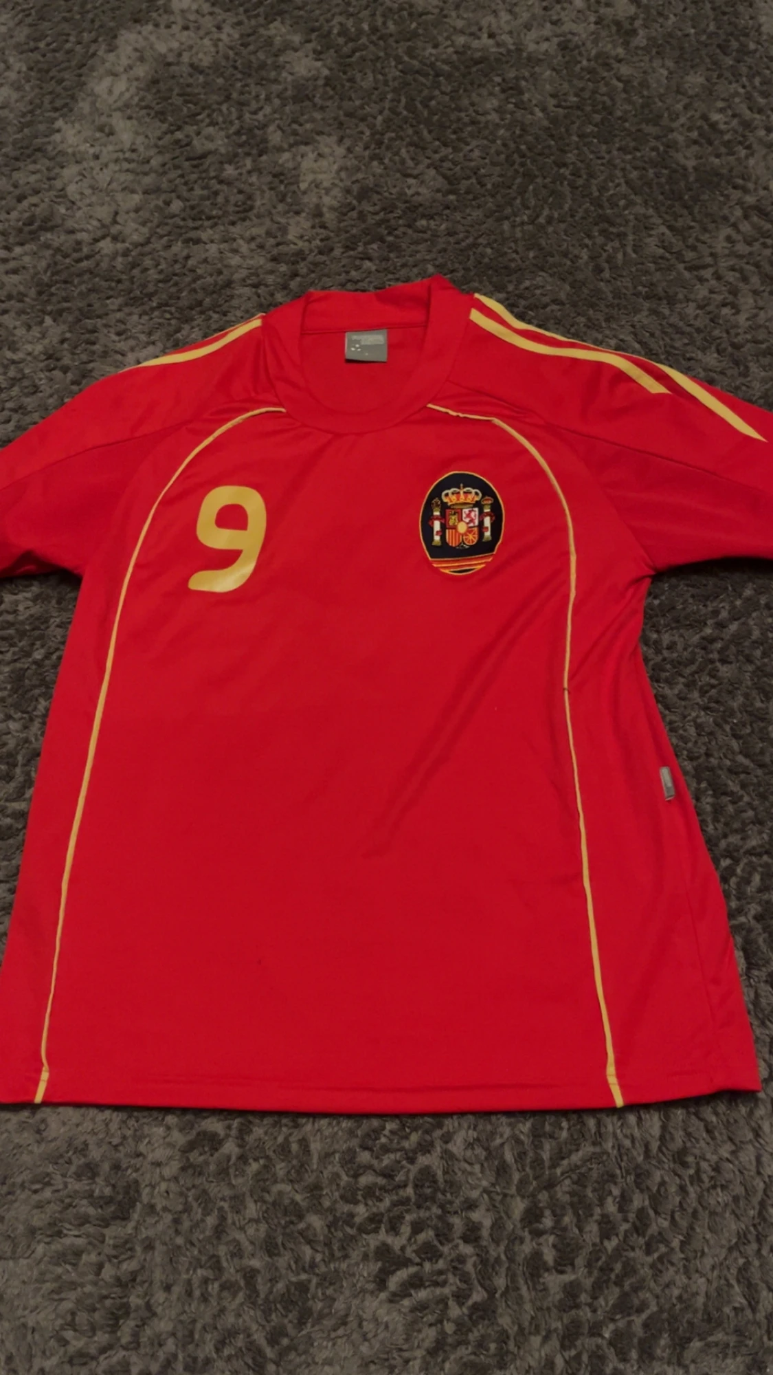 Spansk Torres fotbollströja röd S