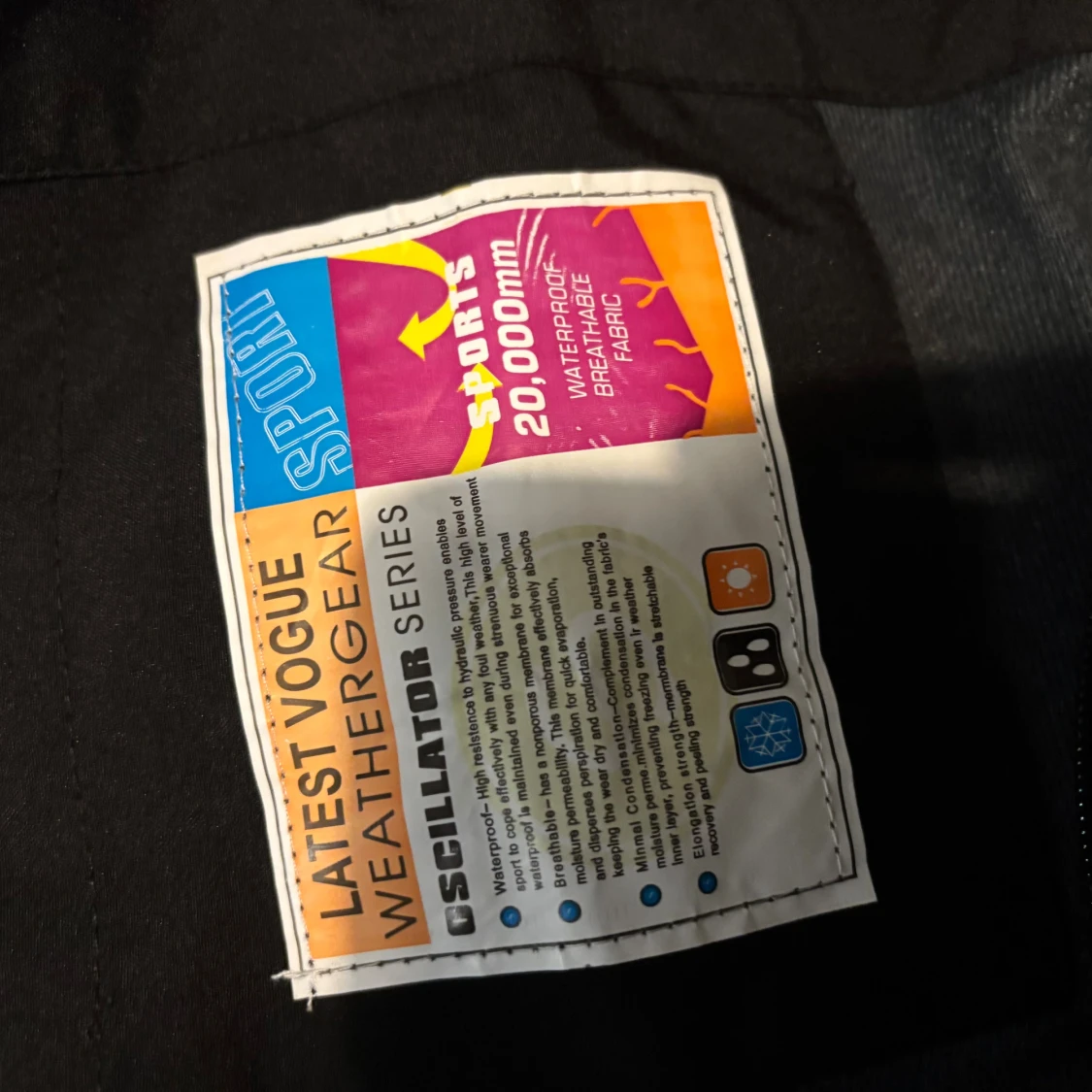 Svart Arc'teryx Gore-Tex vindjacka - 3